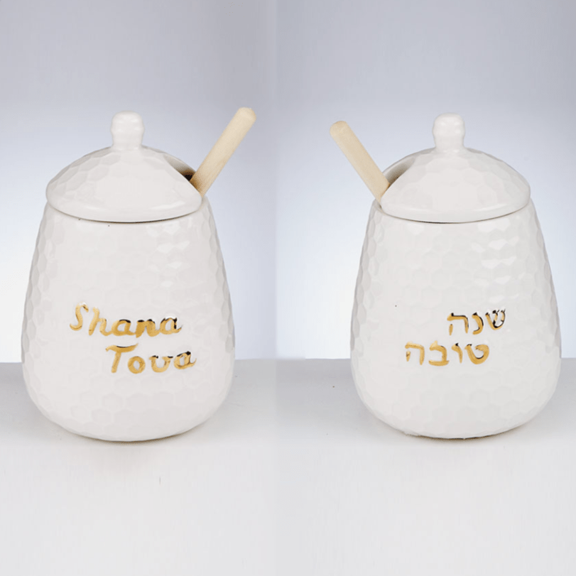 Classic Ceramic Honey Dish With Honey Dipper、mySite、topwebapps