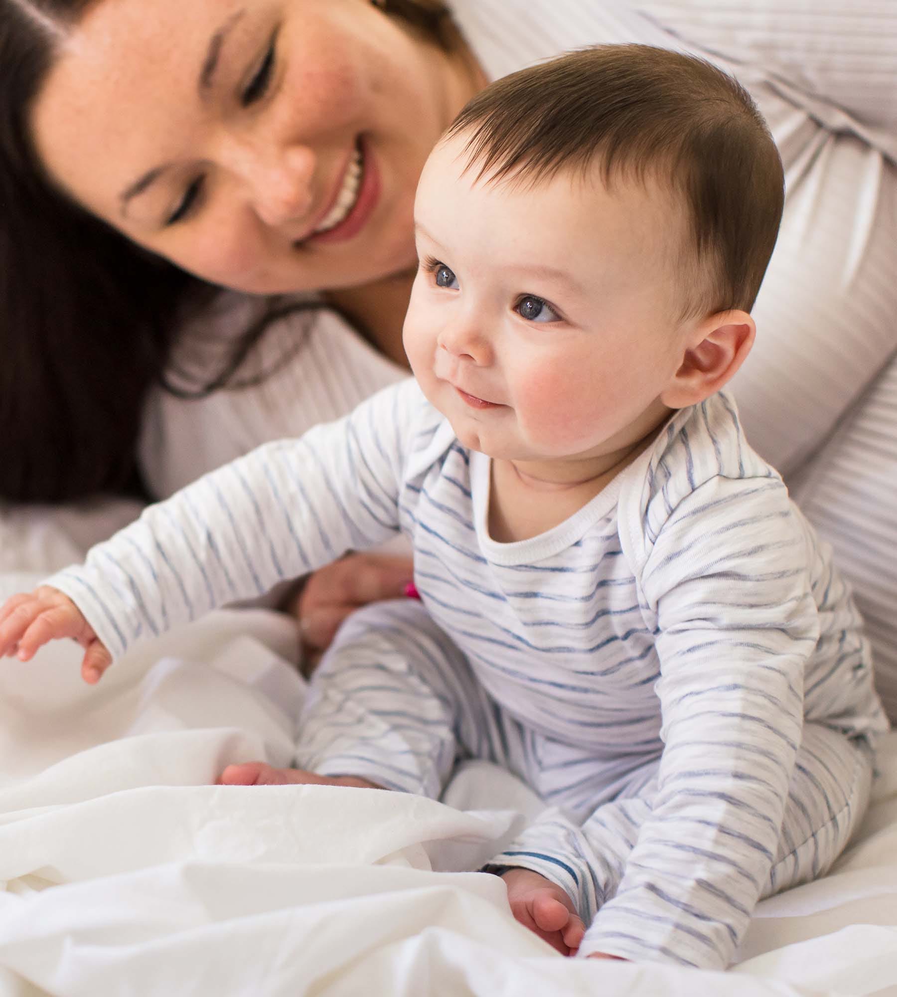 Slub Stripe Baby Boy Bodysuit Set、mySite、g9winljtr