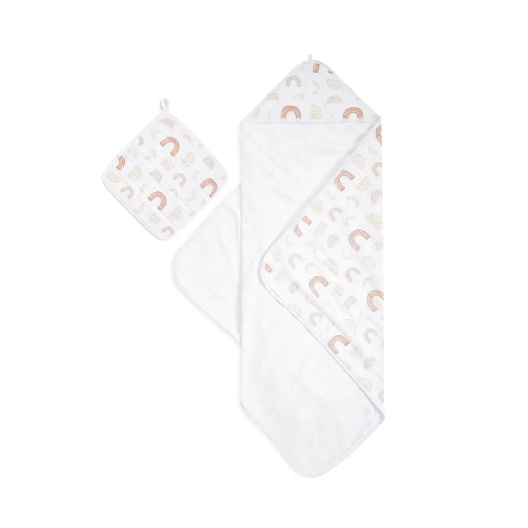  aden + anais Cotton Muslin-Backed Hooded Towel Set - Keep Rising - Oh Happy Day、mySite、merchandisen