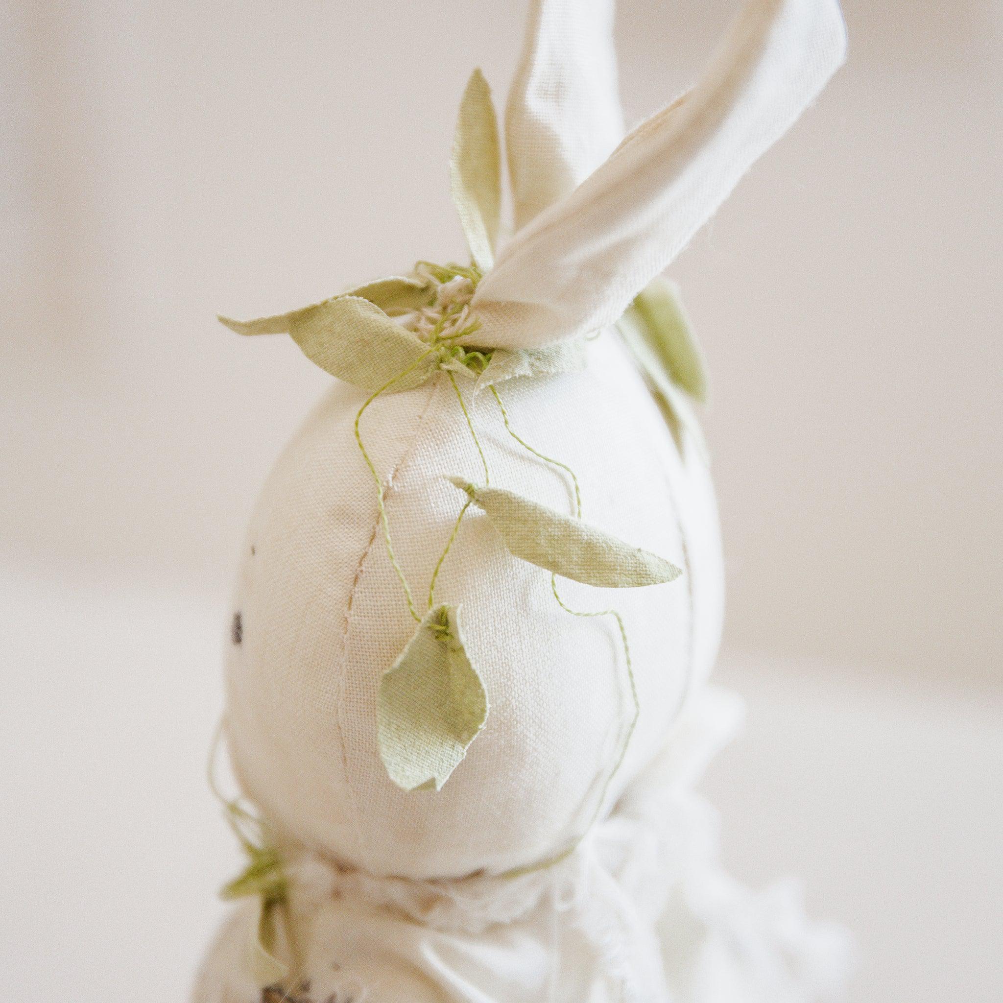 RETIRED - Hutch Studio Original - Greta Garden - Hand-Crafted Cotton Bunny、mySite、g9winljtr