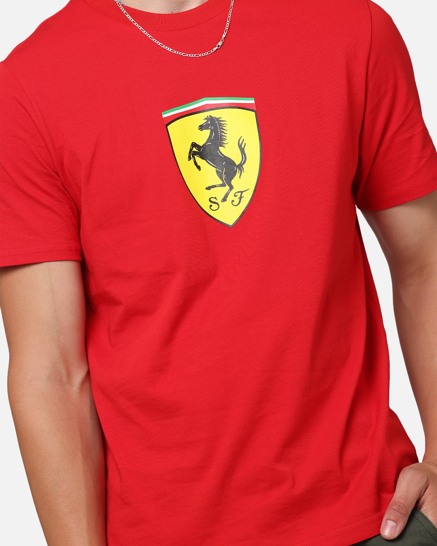 Puma X Scuderia Ferrari Race Big Shield T-Shirt Rosso Corsa、mySite、zt4zffjzw