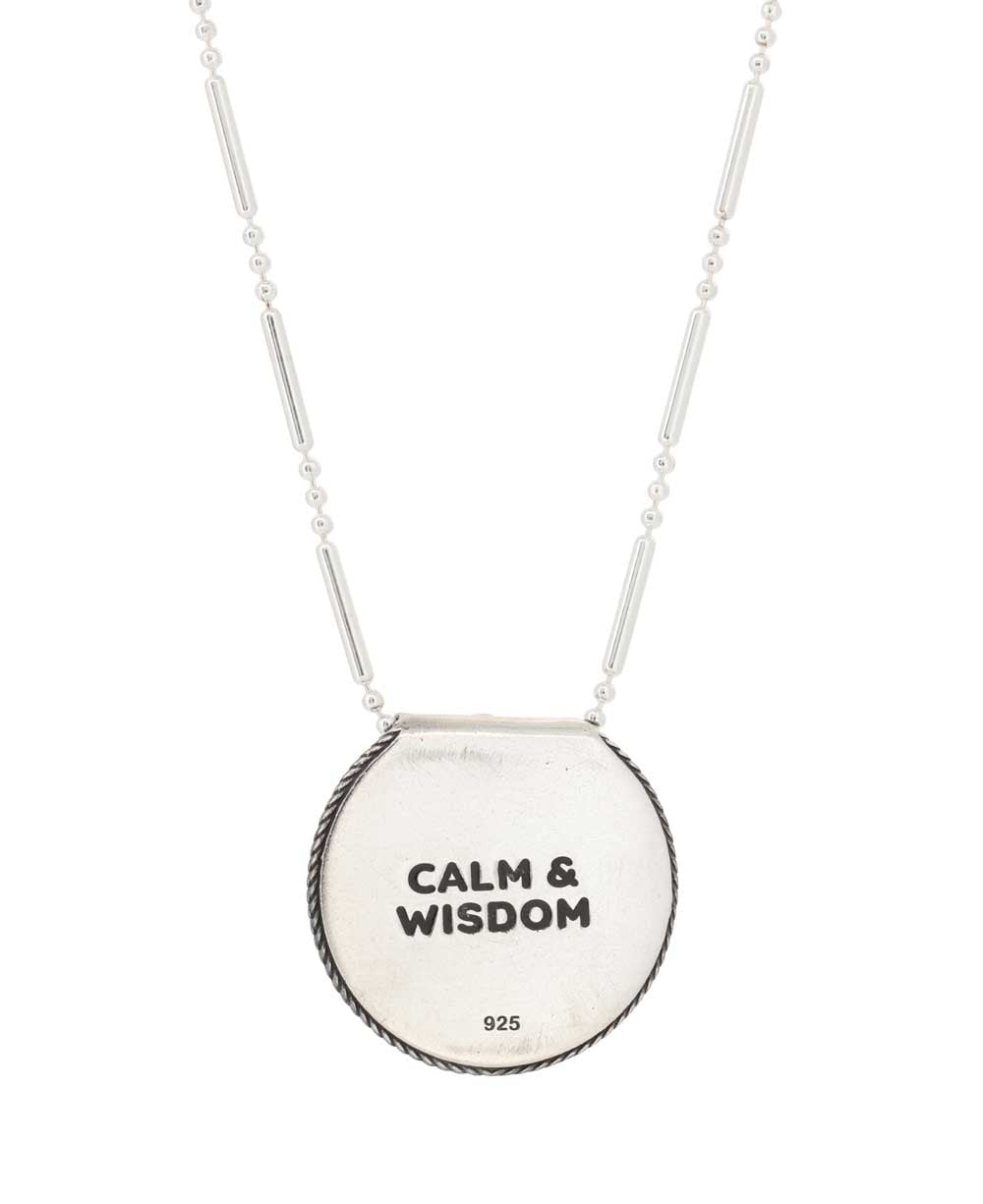 Inspirational Sterling Silver Mandala Necklace with Amethyst、mySite、topwebapps