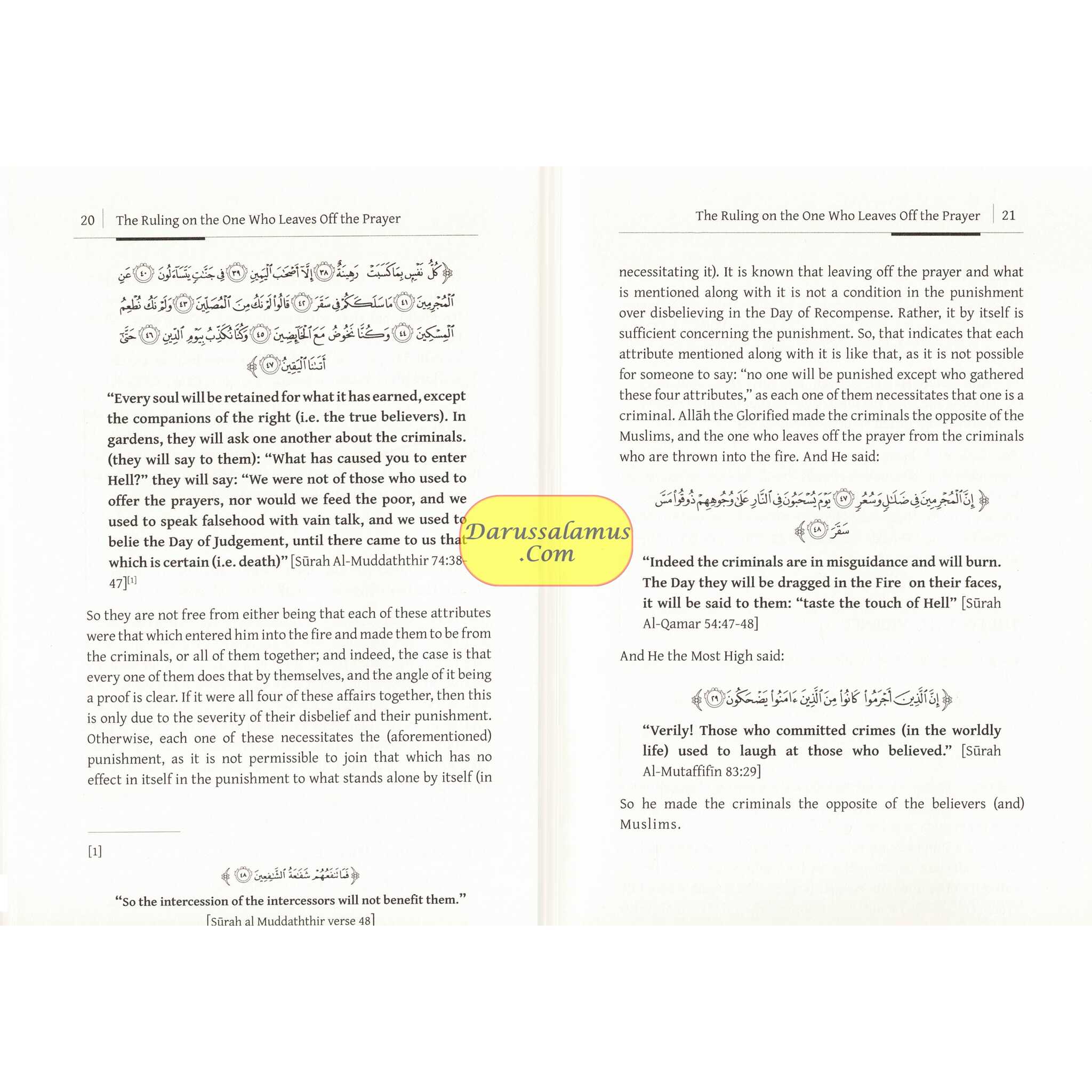 The Ruling On The One Who Leaves Off The Prayer By Shaykh Muhammad Taqiud-Deen al-Hilali、mySite、topwebapps