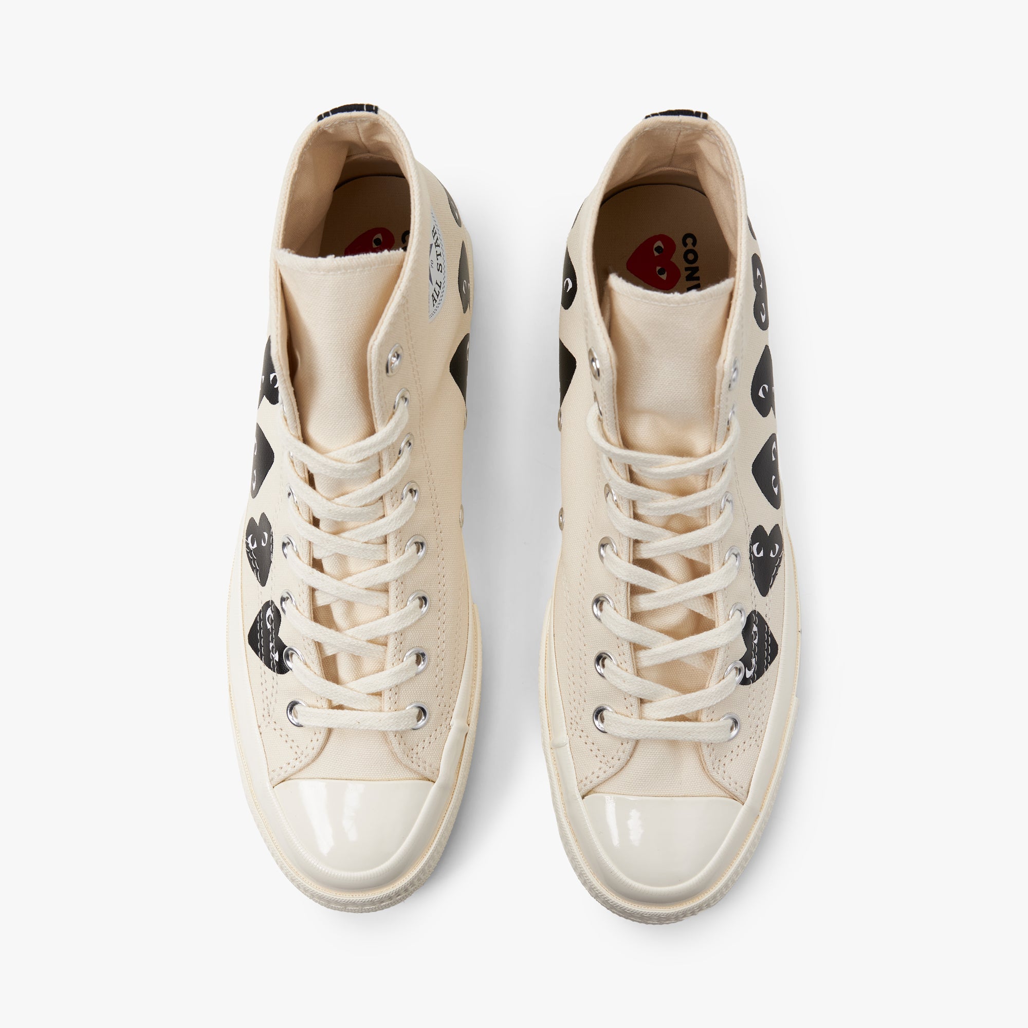  Converse x COMME des GARÇONS PLAY Chuck Taylor Hi / Multi Heart Beige、mySite、merchandisen