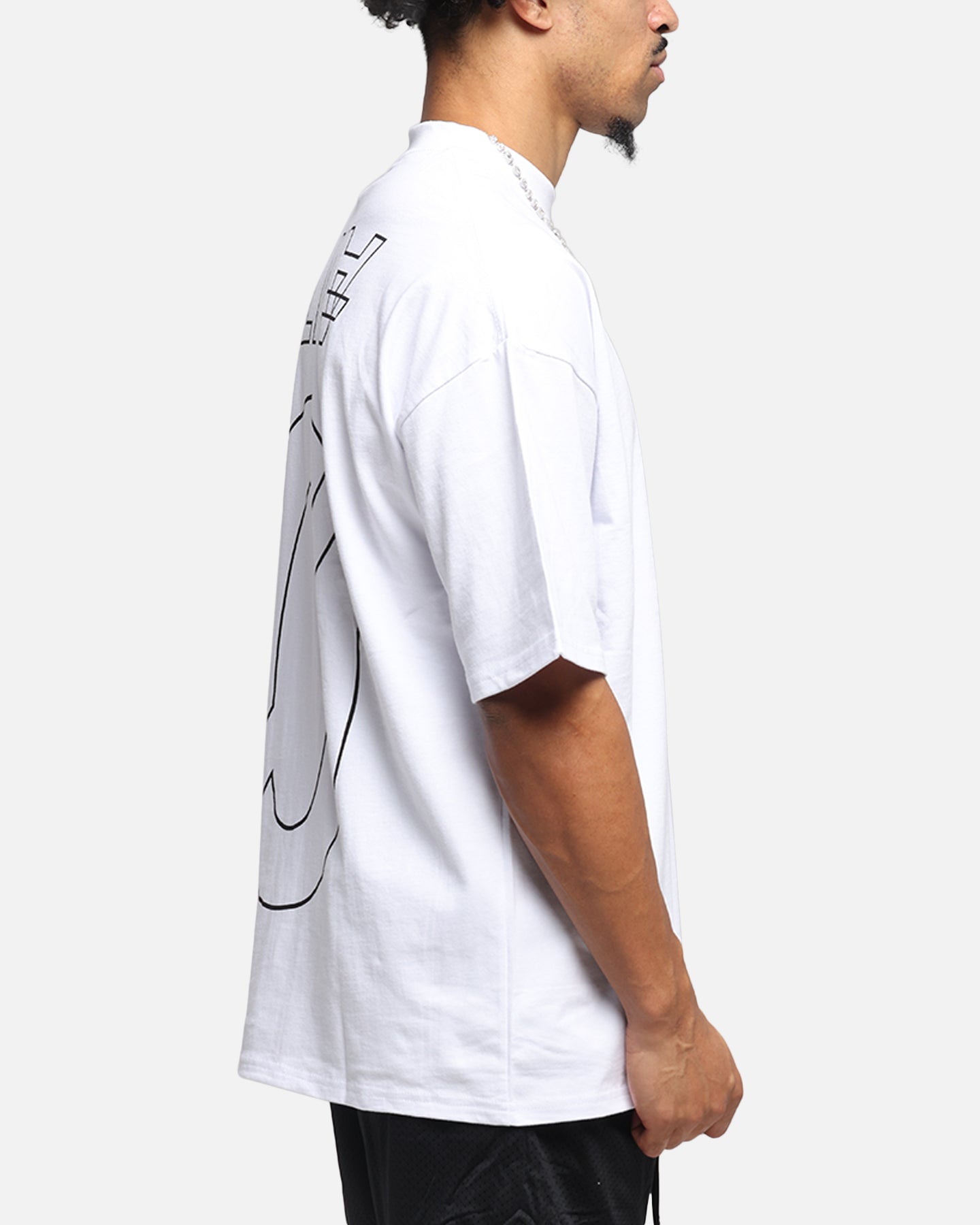 The Anti Order Azero Stencil Mock Neck T-Shirt White、mySite、zt4zffjzw
