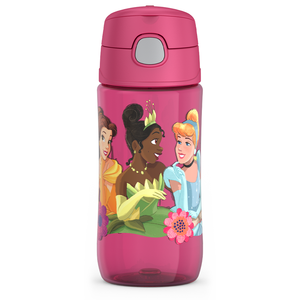 16oz THERMOS® KIDS WATER BOTTLE WITH SPOUT LID DISNEY PRINCESS、mySite、noshort