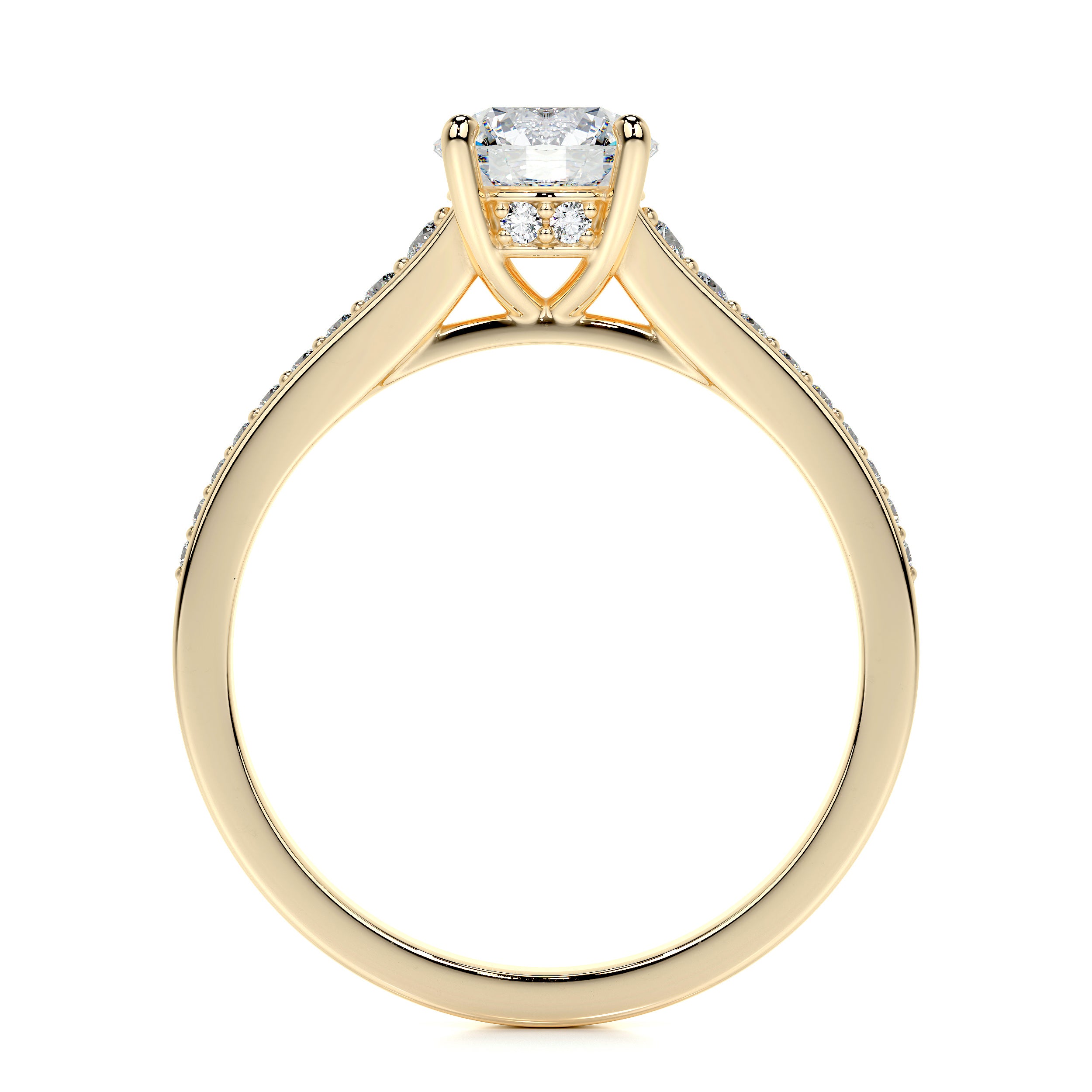 Lily Lab Grown Diamond Ring -18K Yellow Gold、mySite、hinf8tx79