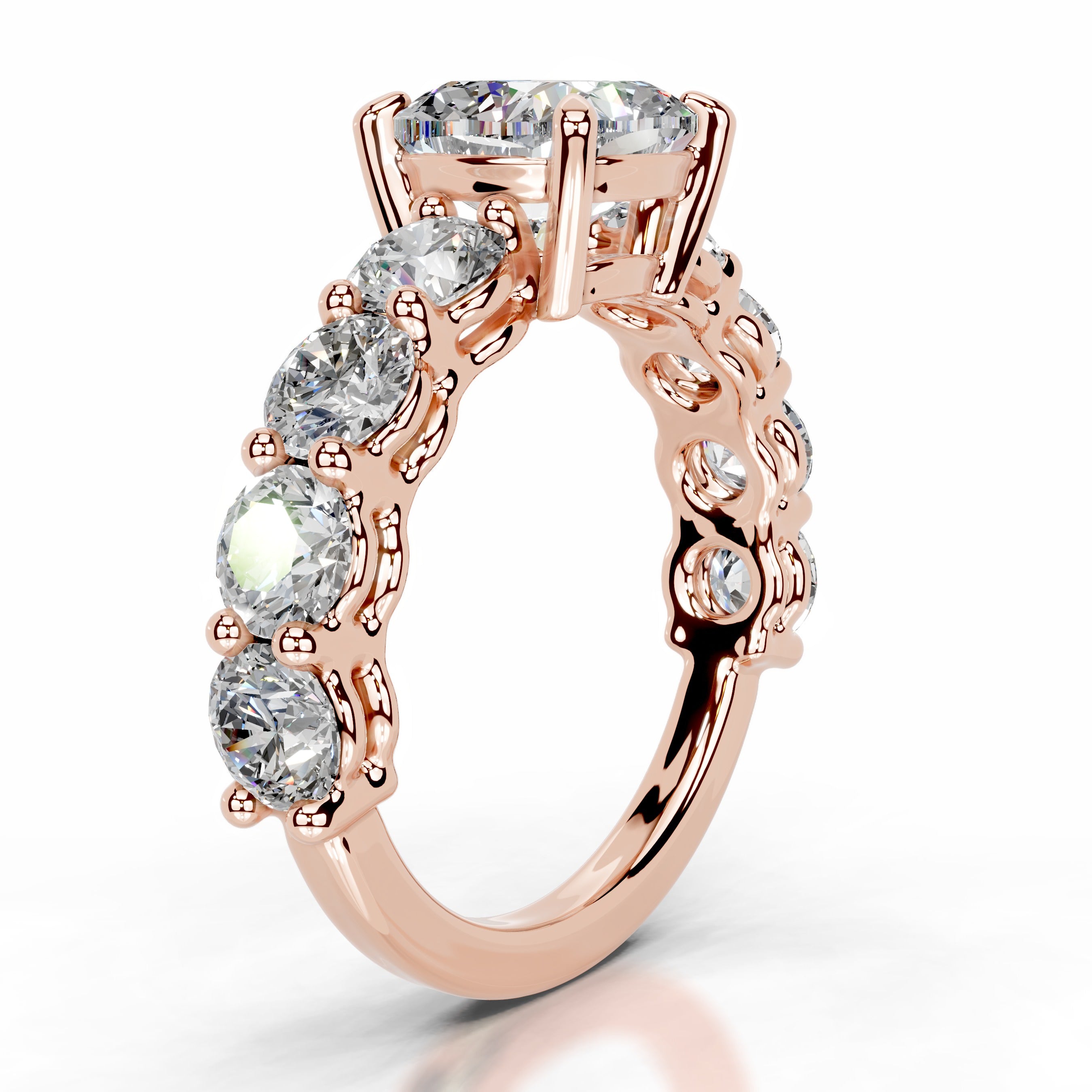 Odin Moissanite & Diamond Ring - 14K Rose Gold、mySite、hinf8tx79