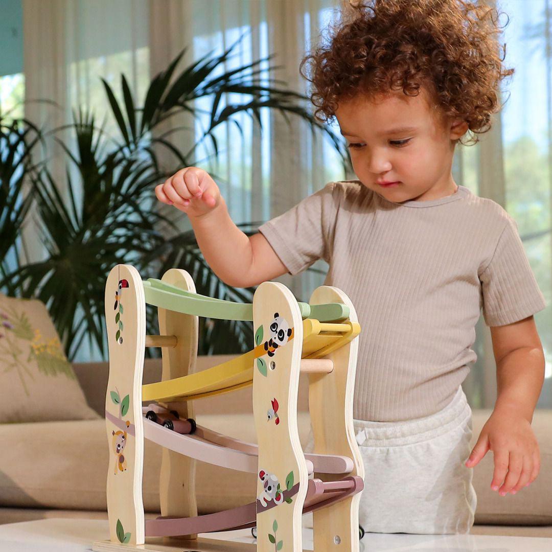  Tiny Love Wooden Car Slider - Boho Chic - Natural Wood、mySite、merchandisen