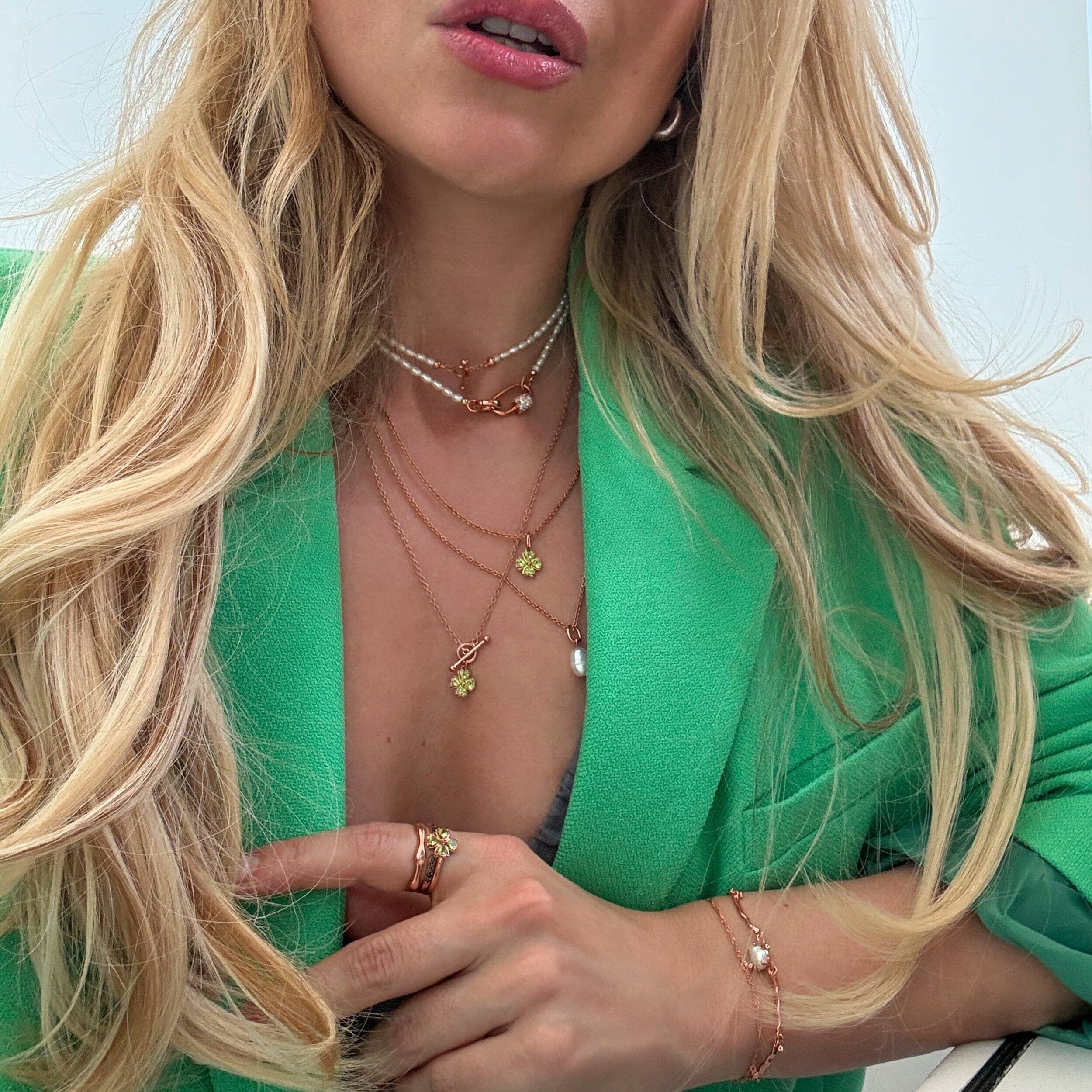 Rice Pearl T-Lock Necklace - Raise Your Vibrations、mySite、hinf8tx79