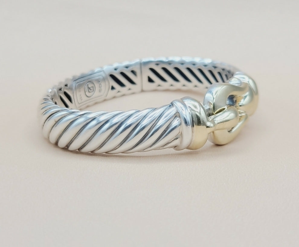 David Yurman Waverly Buckle Cable Bracelet 10mm Gold、mySite、hinf8tx79