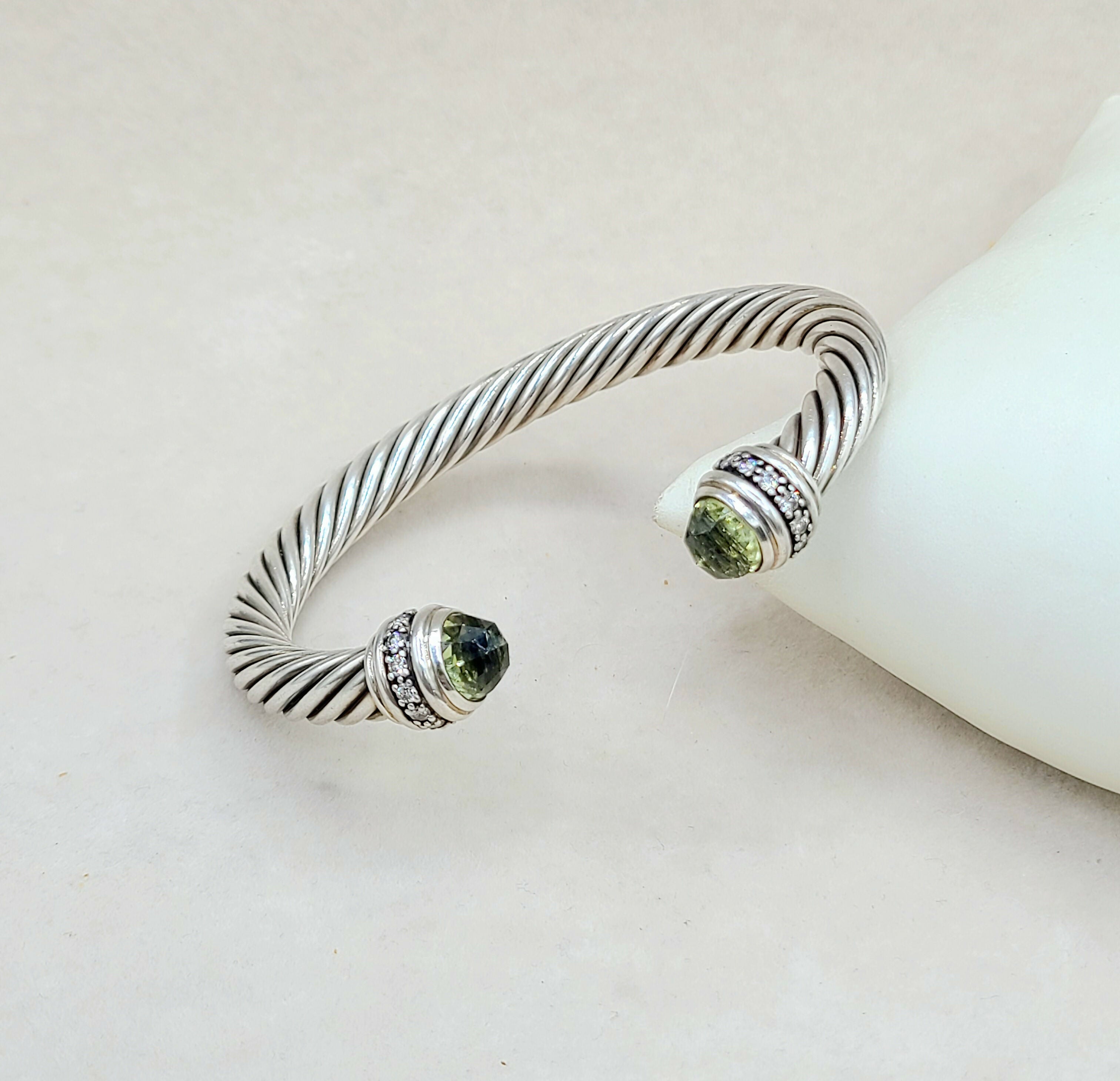 David Yurman Cable Classics Bracelet 7mm Lemon Citrine & Diamonds、mySite、hinf8tx79