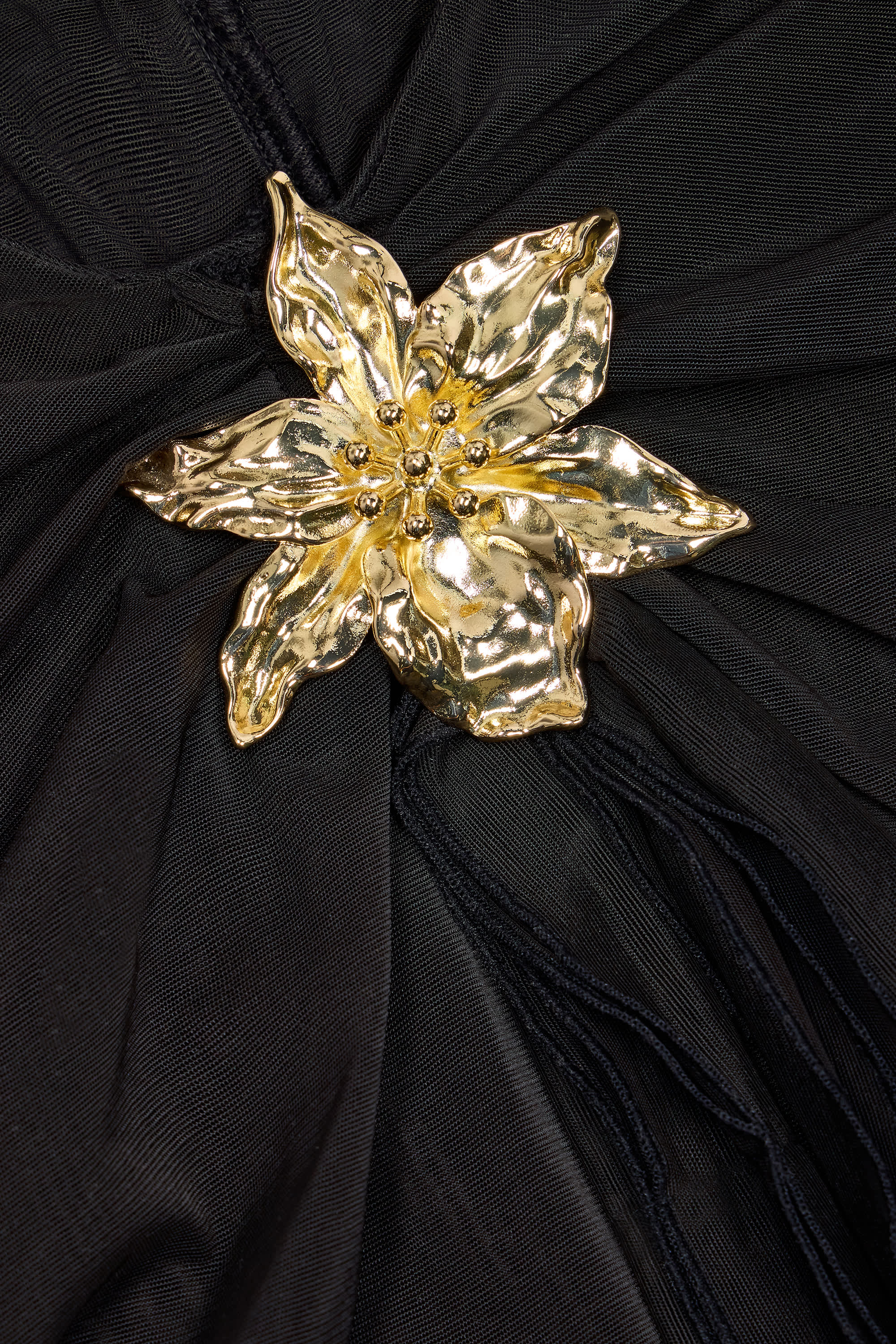  Ruched Hardware-Detail Fishtail Maxi Skirt in Black、mySite、sugarbowlscore