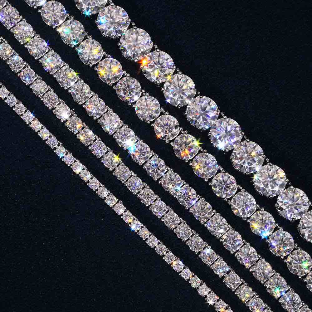 Moissanite Tennis Chain 14K Gold (ALL SIZES)、mySite、hinf8tx79