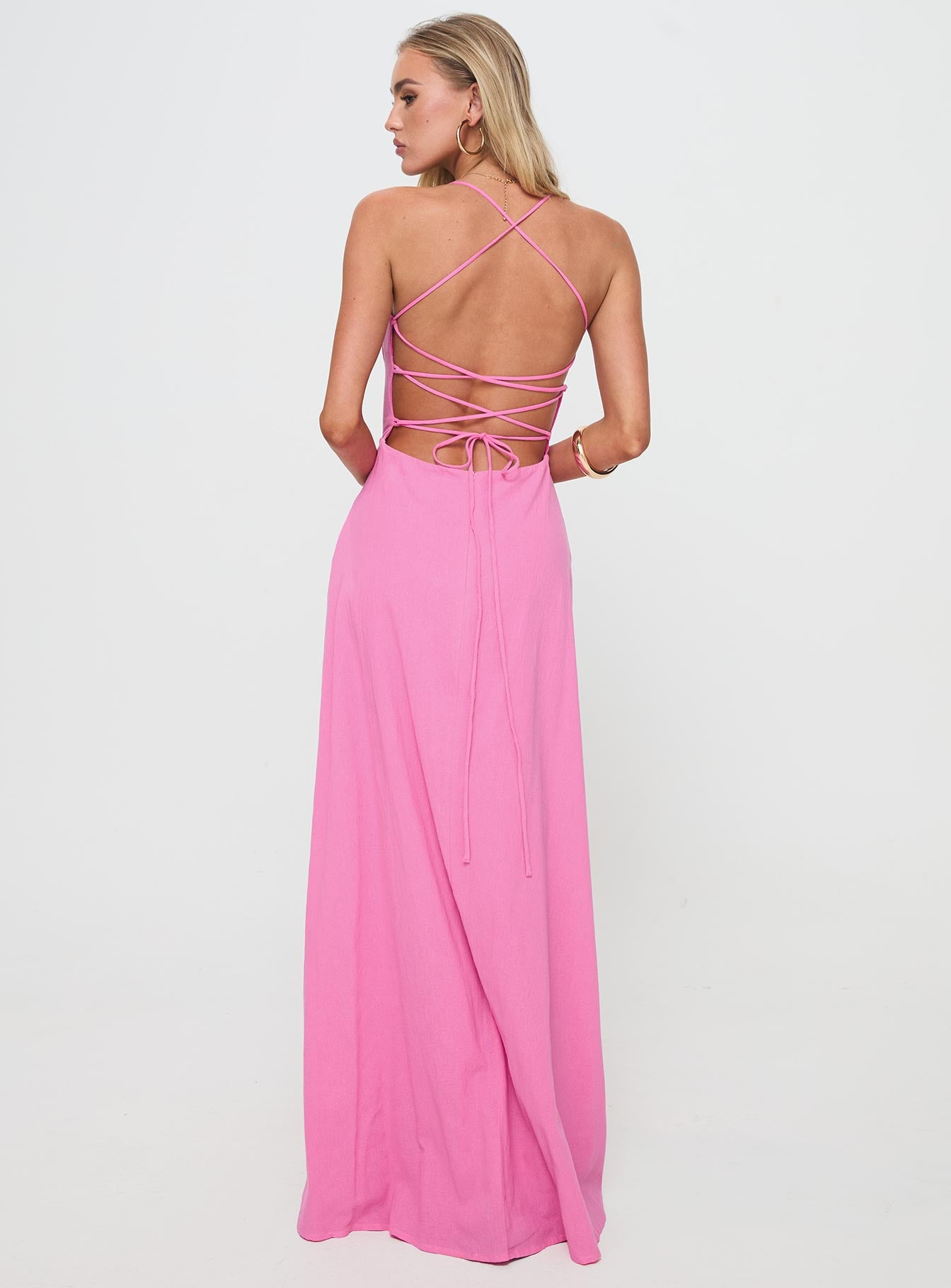 Clea Maxi Dress Pink、mySite、solidvoid