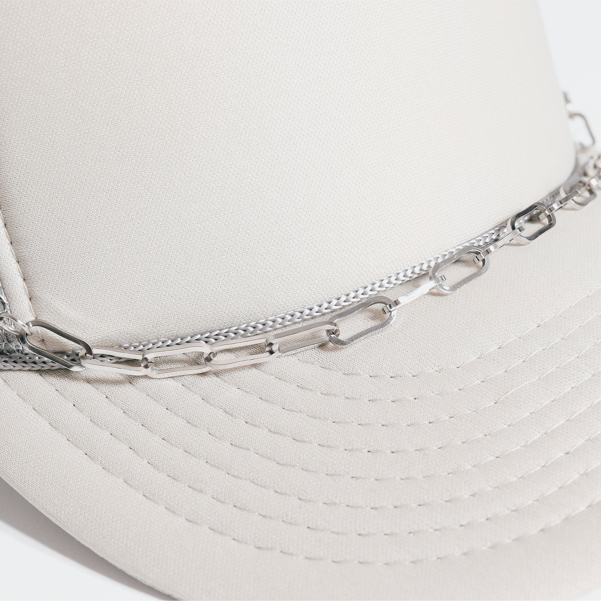 18K Gold PVD Stainless Steel Paperclip Trucker Hat Chain / CHN0039、mySite、dreamappss