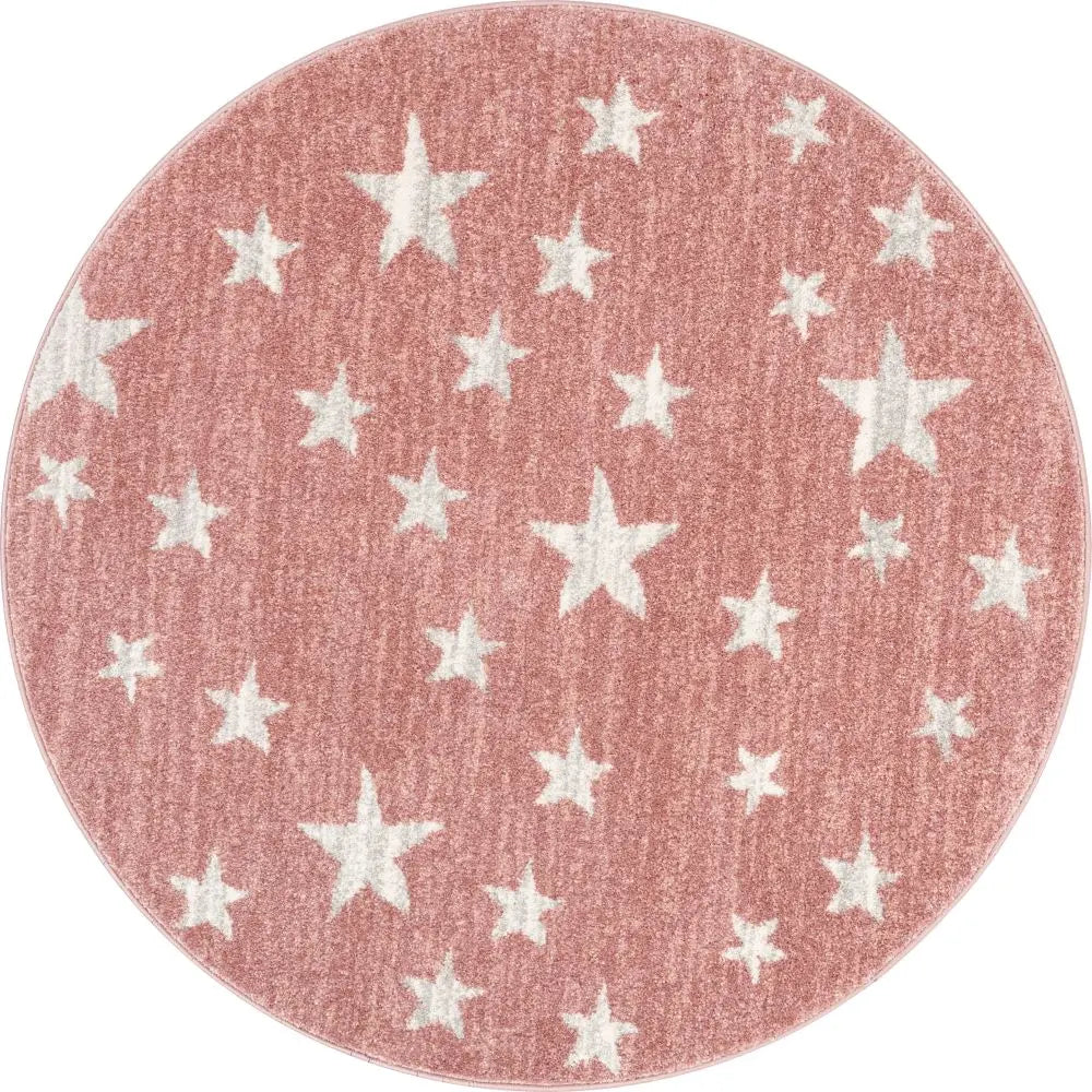 Stars Modern Geometric Pink Kids Rug、mySite、gigharbornorthrealestate