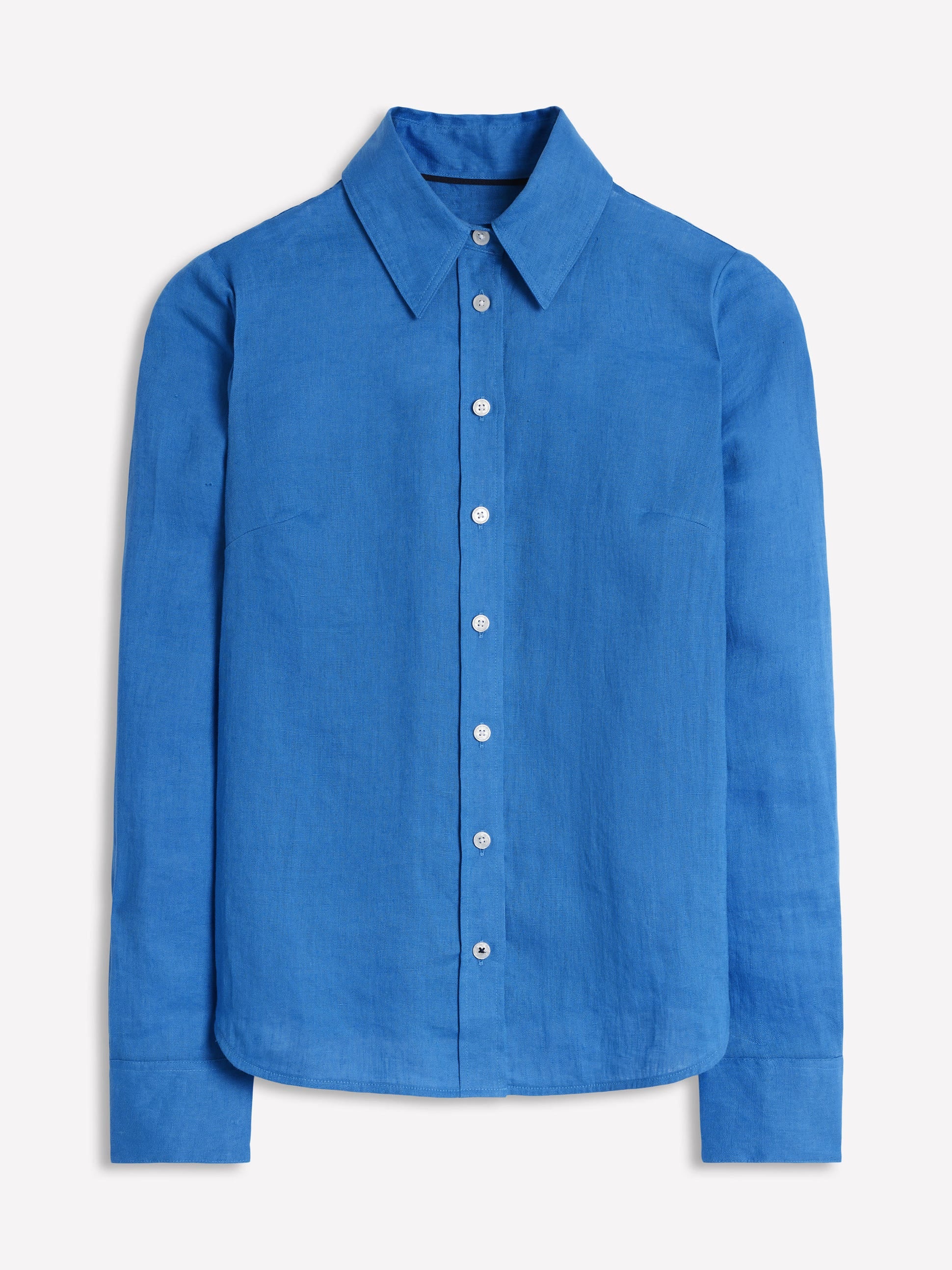  Sienna Linen Shirt-Cerulean Blue、mySite、ashleygrahame