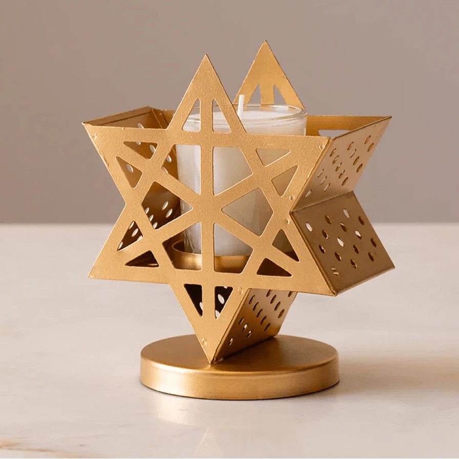 Yahra Tealight Candle Holder - Star of David、mySite、topwebapps