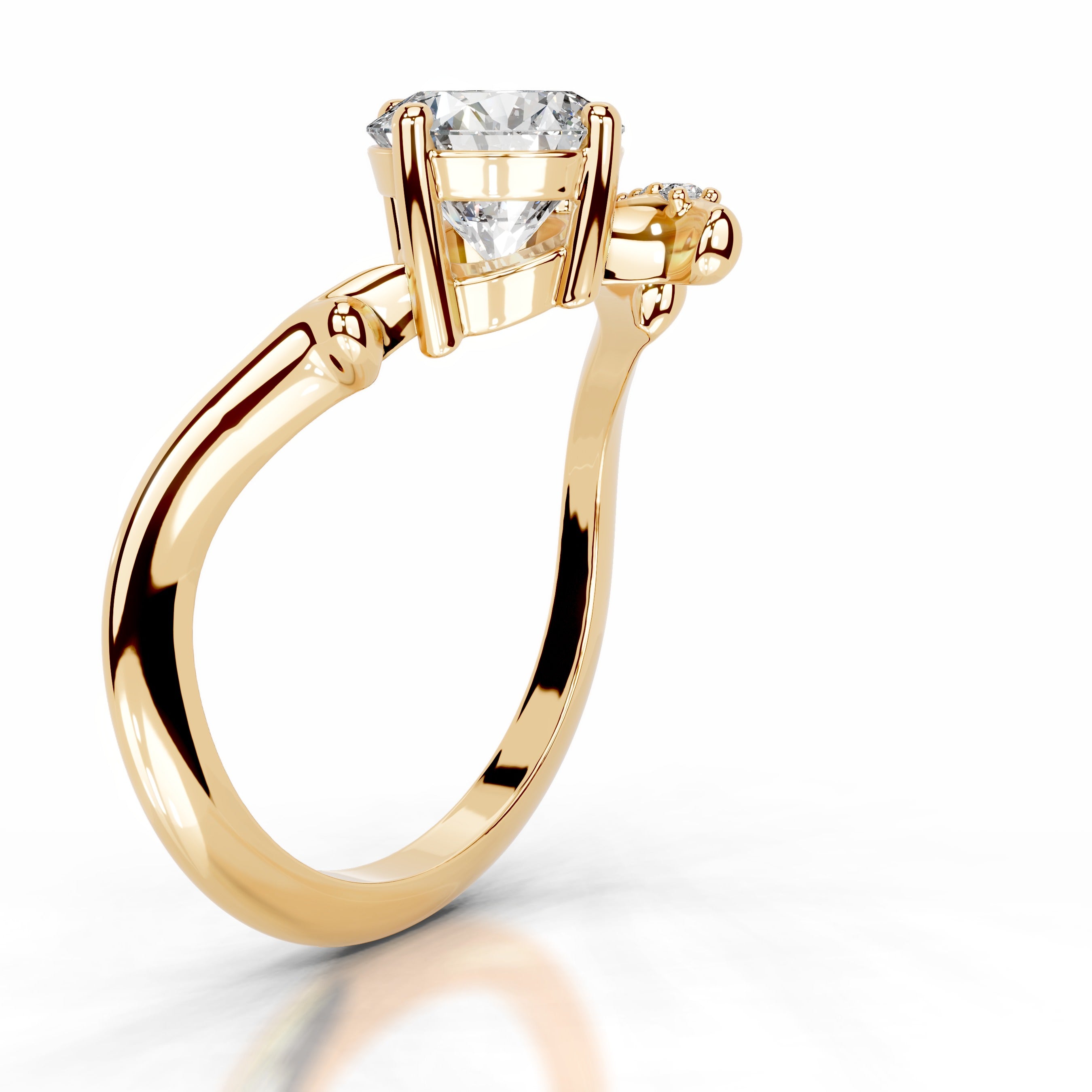 Garden of Love Lab Grown Diamond Ring - 18K Yellow Gold、mySite、hinf8tx79