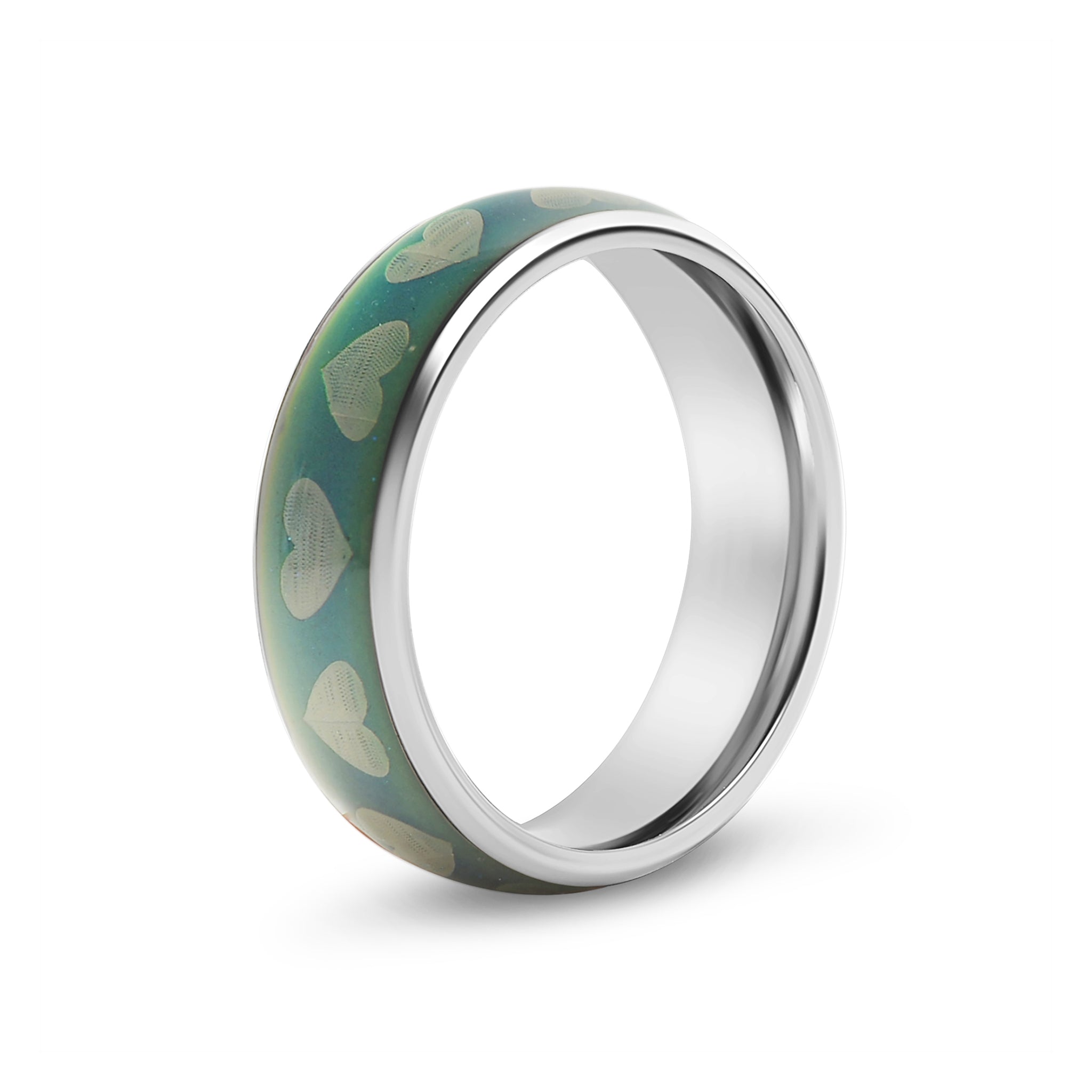 Stainless Steel Mood Band With Hearts Ring / CFR9014、mySite、dreamappss