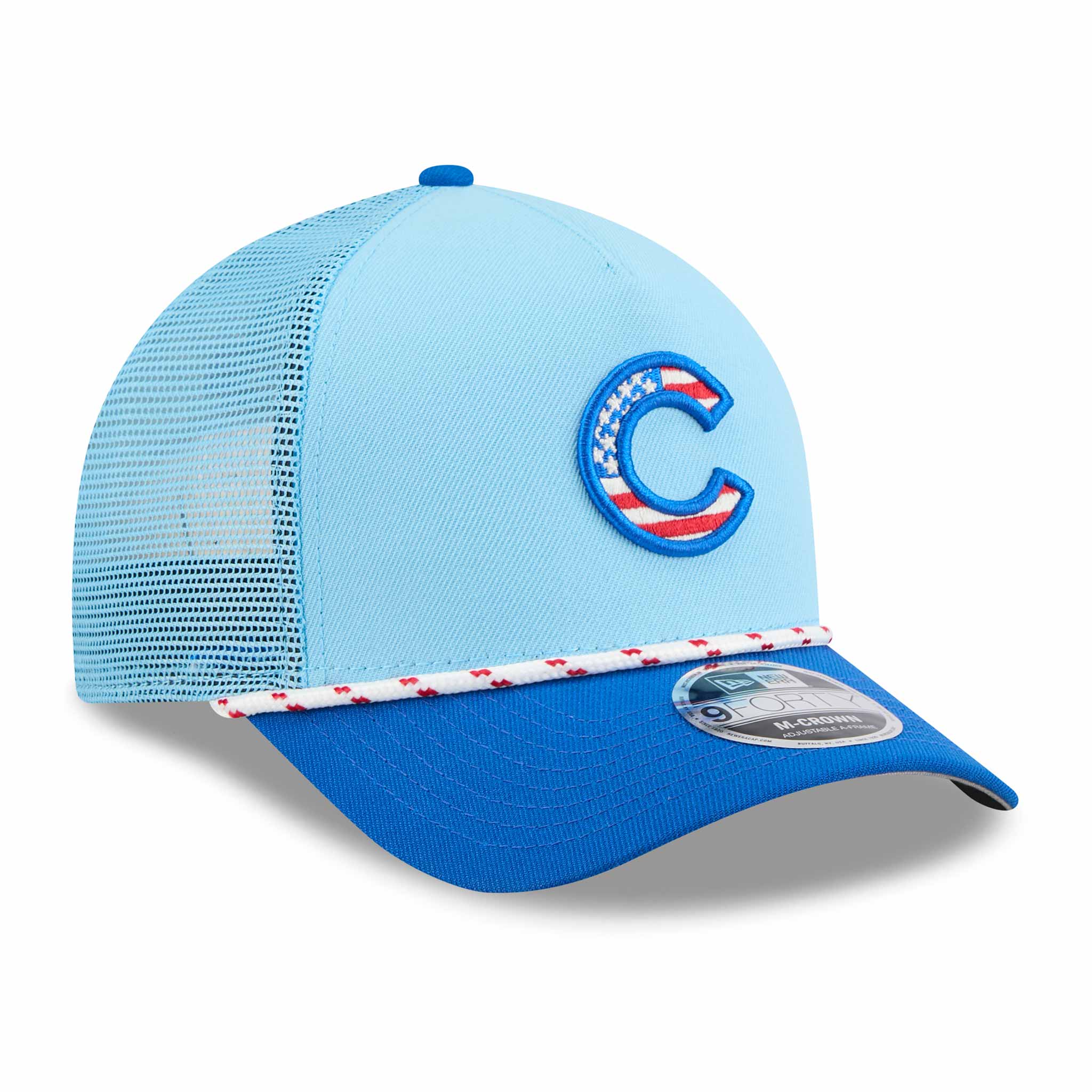 Chicago Cubs New Era 2025 Fourth of July 9FORTY Rope M Crown Adjustable Cap、mySite、vikingsvslions