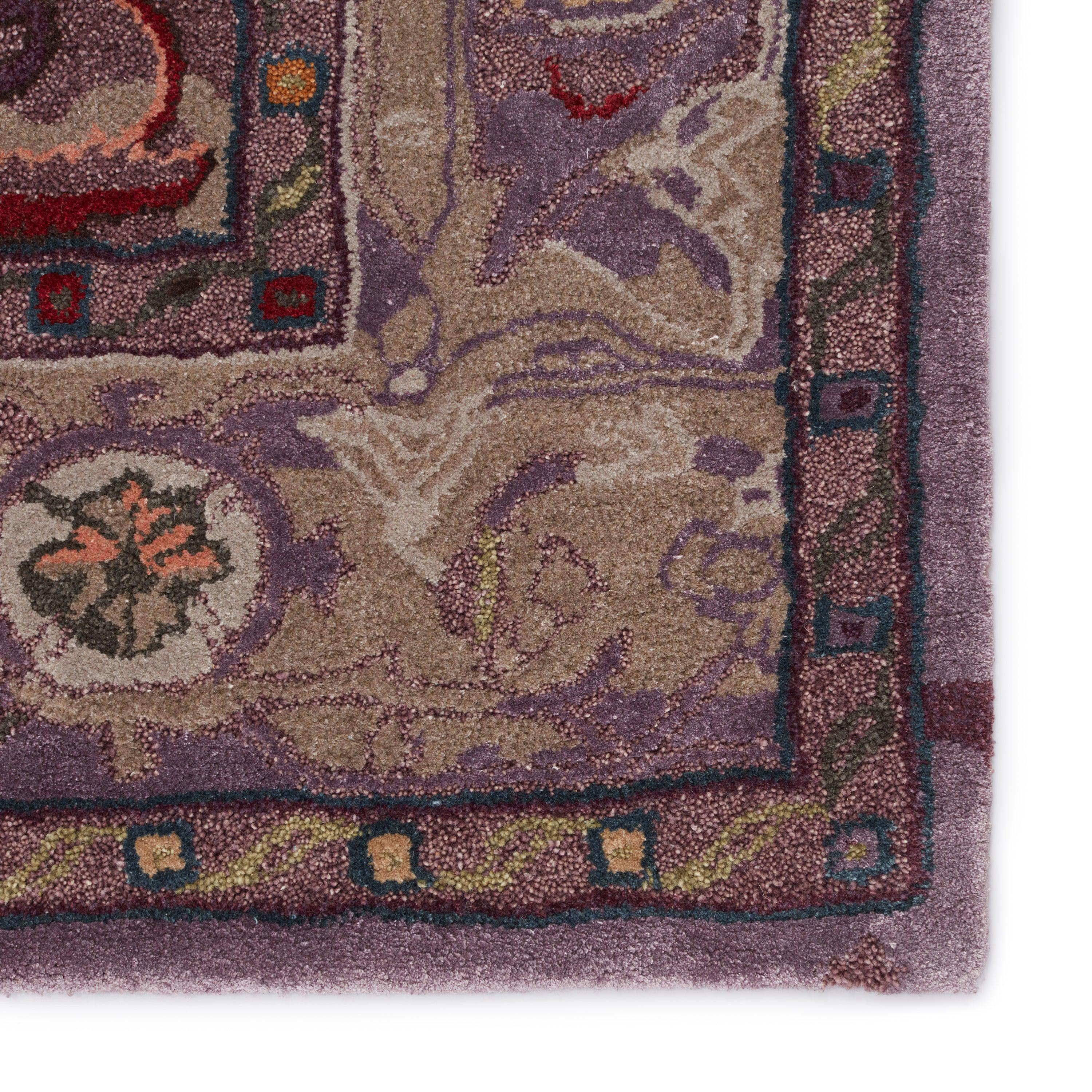 Raisa Handmade Medallion Purple Gray Area Rug、mySite、gigharbornorthrealestate