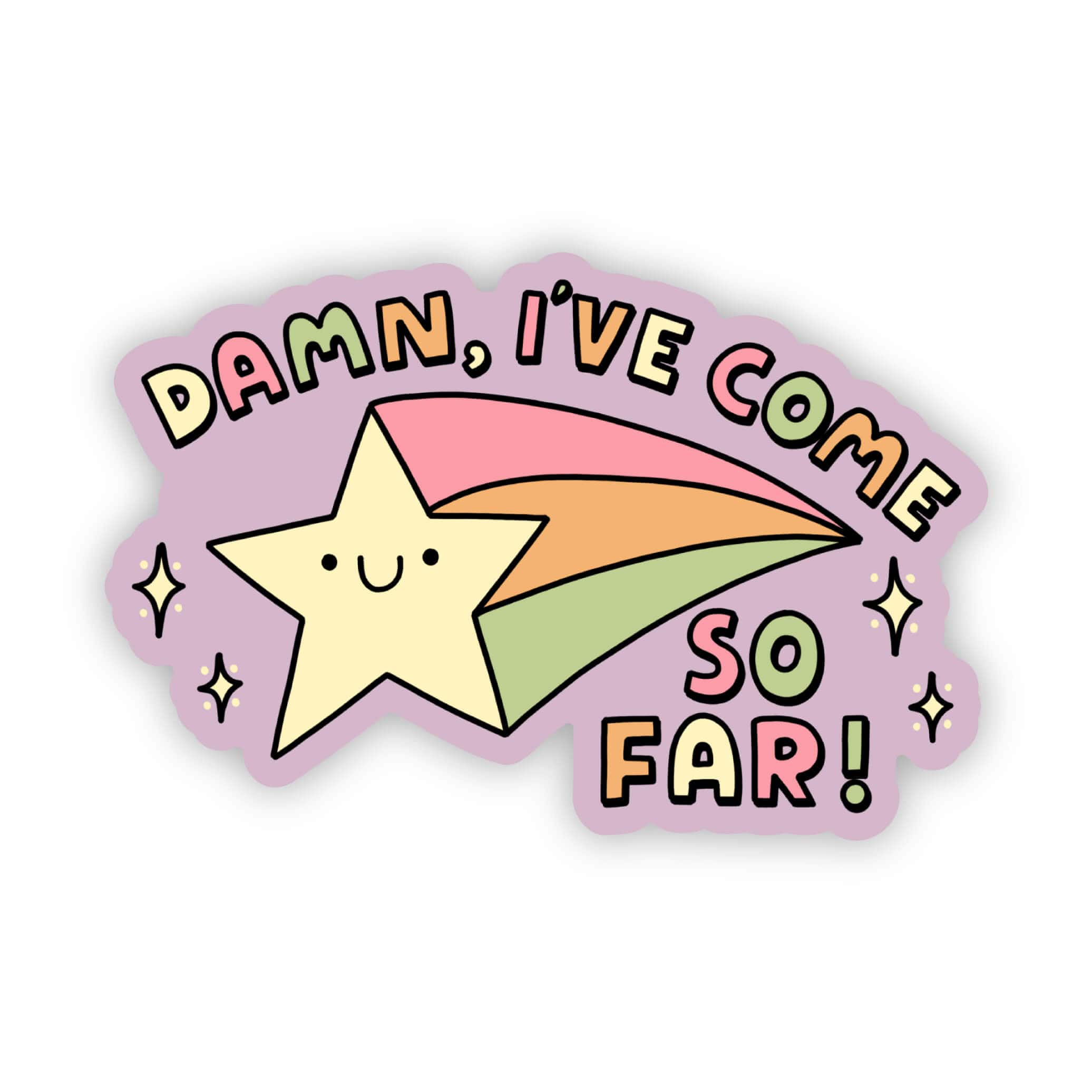  Damn, I've come so far star sticker、mySite、ghnorth