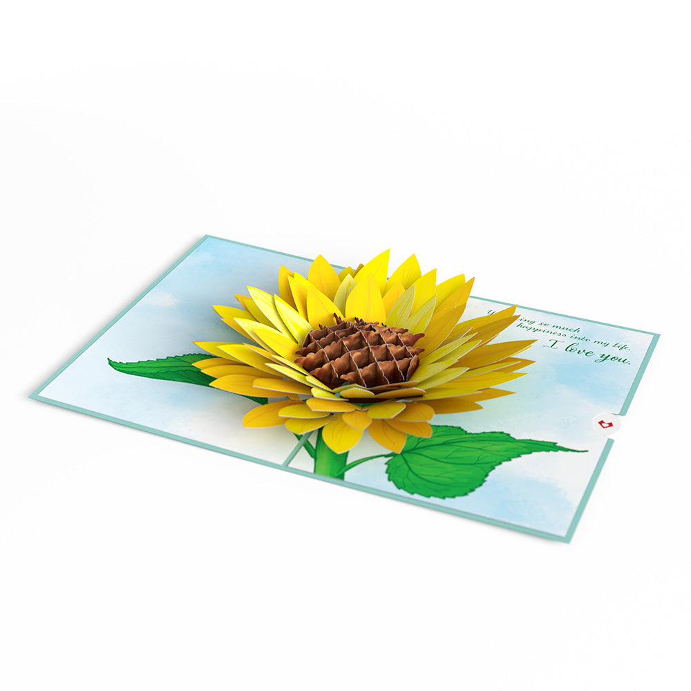 For my Wife Sunflower Pop-Up Card、mySite、solidvoid