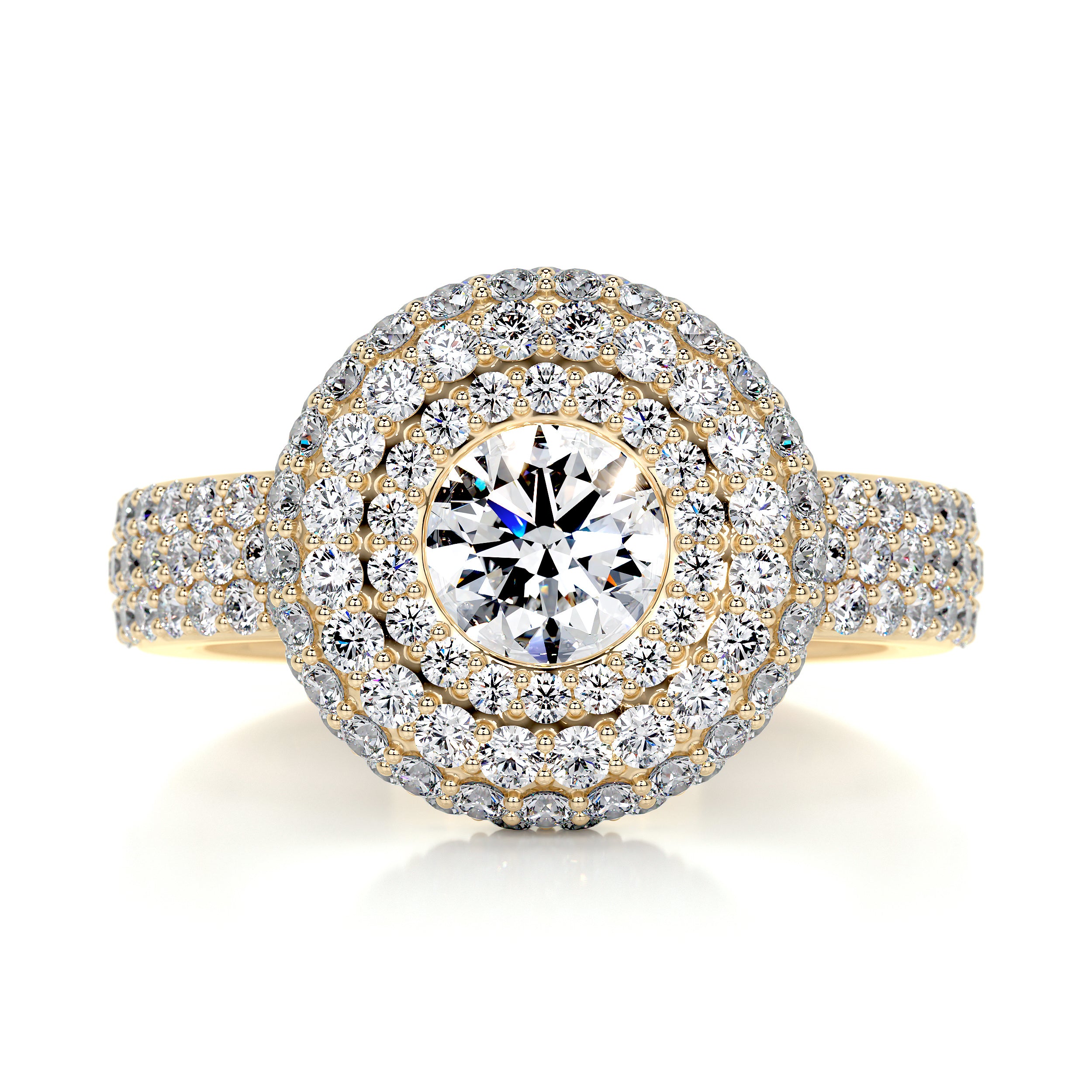 Reagan Diamond Engagement Ring -18K Yellow Gold、mySite、hinf8tx79