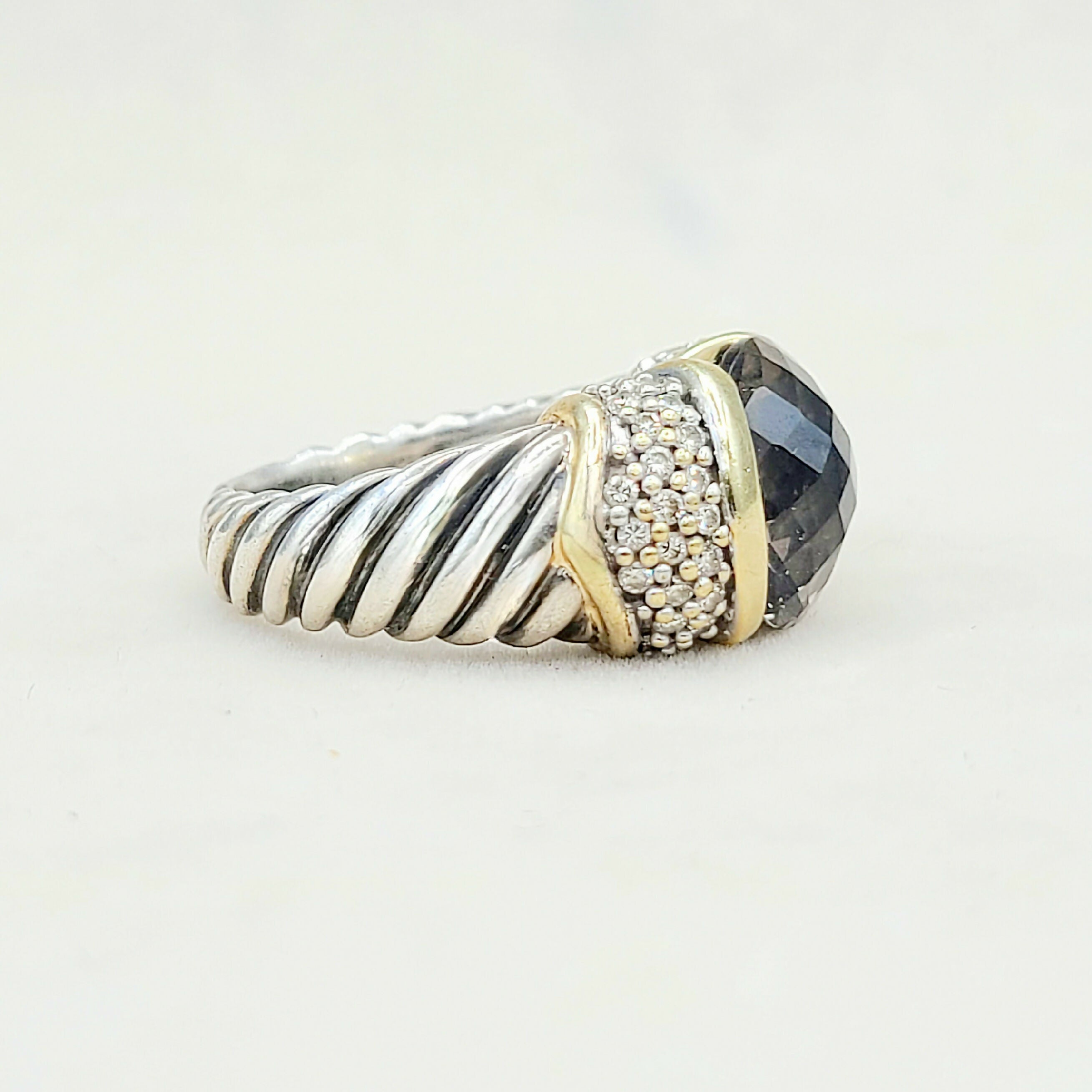 David Yurman Capri Ring Smoky Quartz & Diamonds、mySite、hinf8tx79