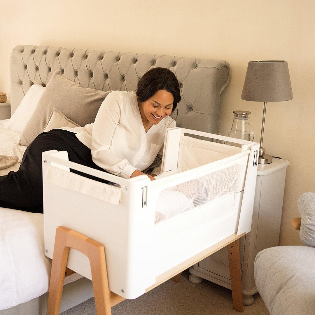  Gaia Hera Bedside Crib² - Scandi White/Natural、mySite、merchandisen