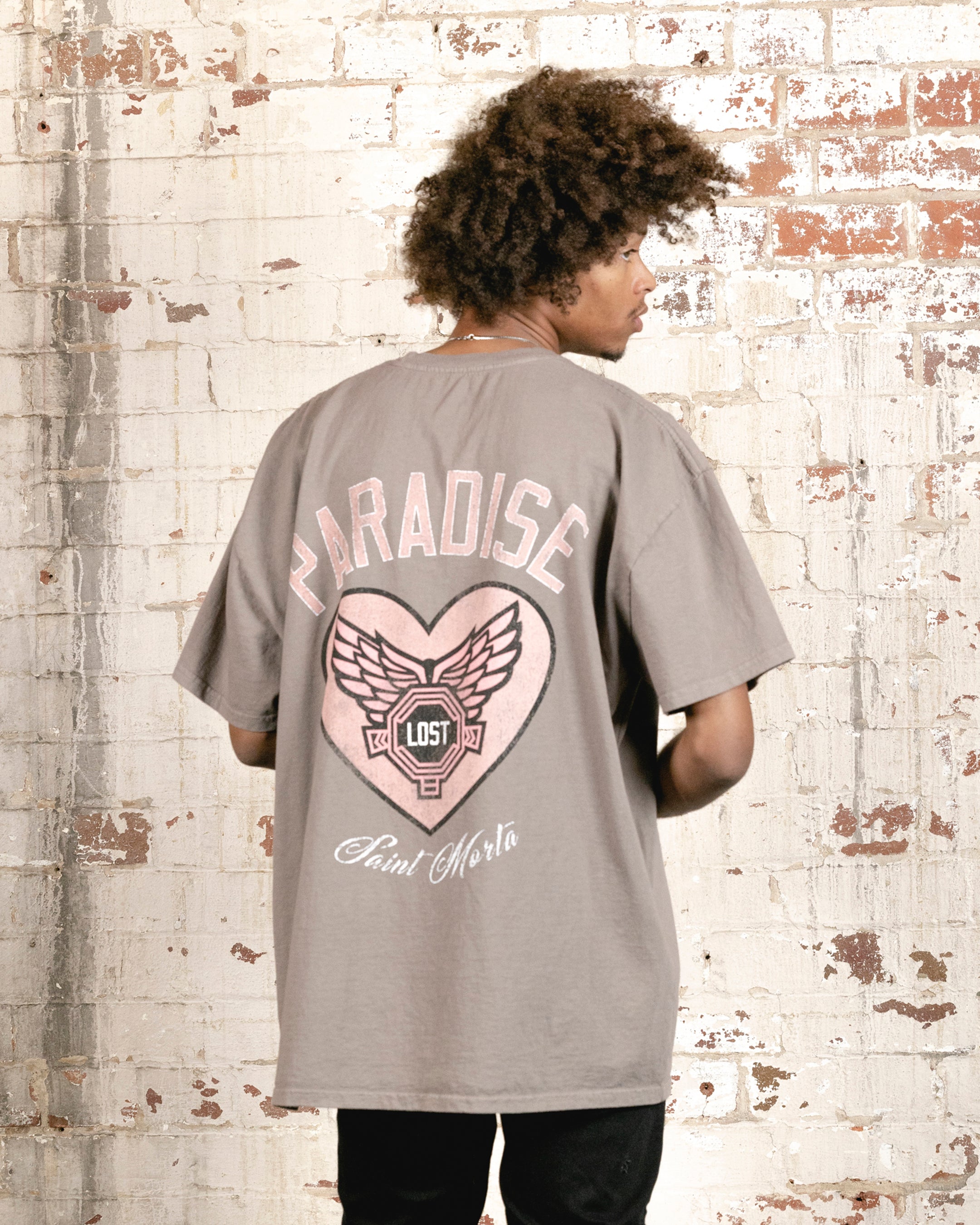 Saint Morta Paradise Lost Lafayette T-Shirt Vintage Brown、mySite、zt4zffjzw