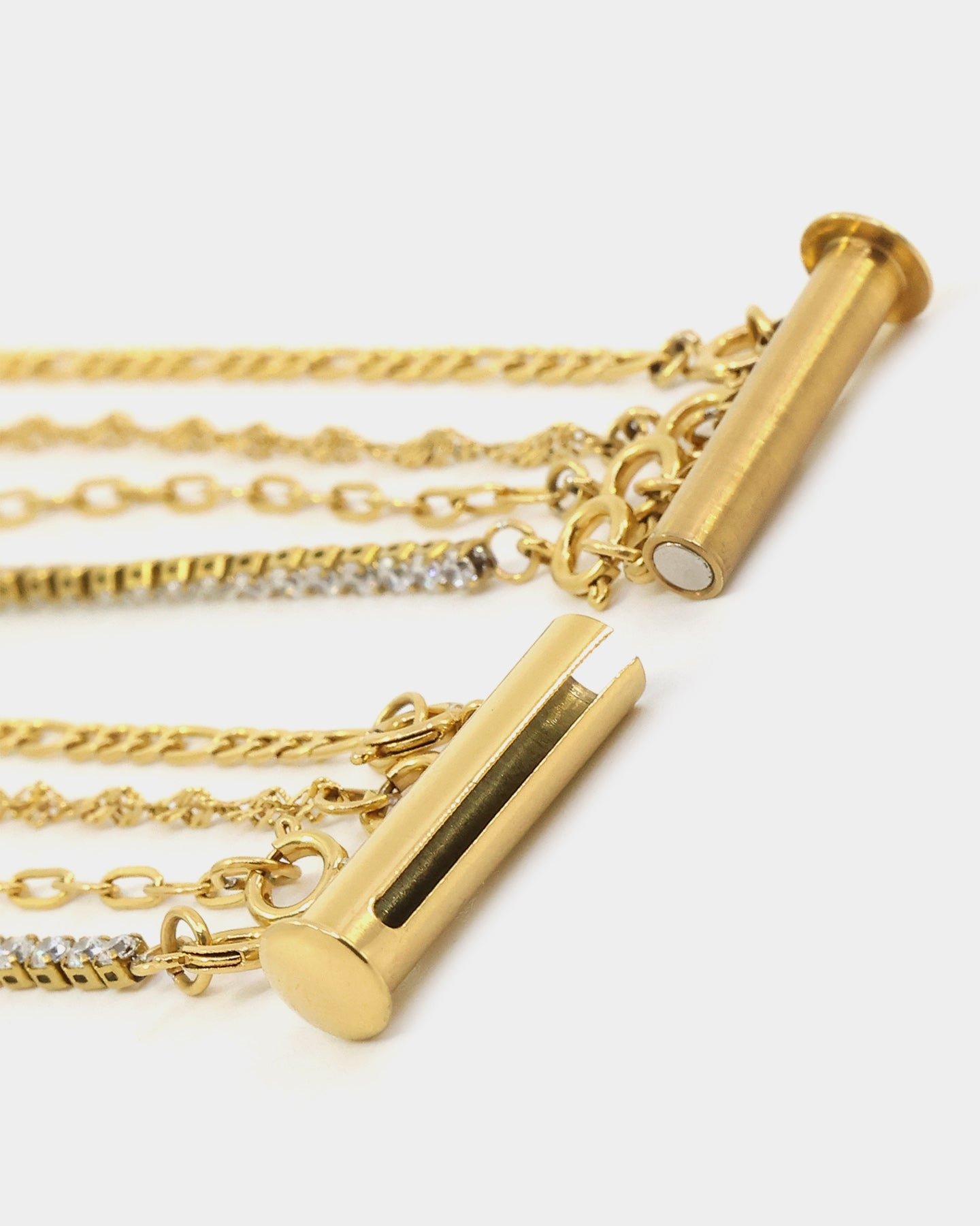 Raising Hell Women's 4 Chain Customisable Clasp Gold、mySite、zt4zffjzw