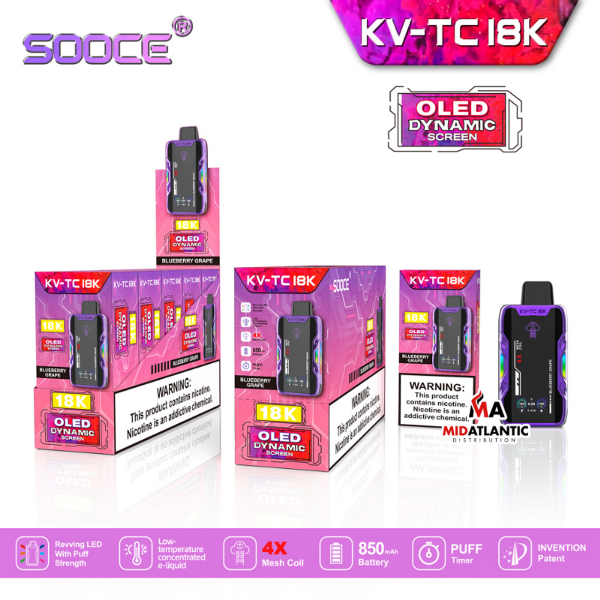 SOOCE KV-TC18K Disposable Vape、mySite、zt4zffjzw
