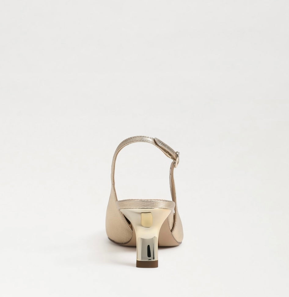 Sam Edelman Bianka Slingback Gold Pump、mySite、garagedoors4me