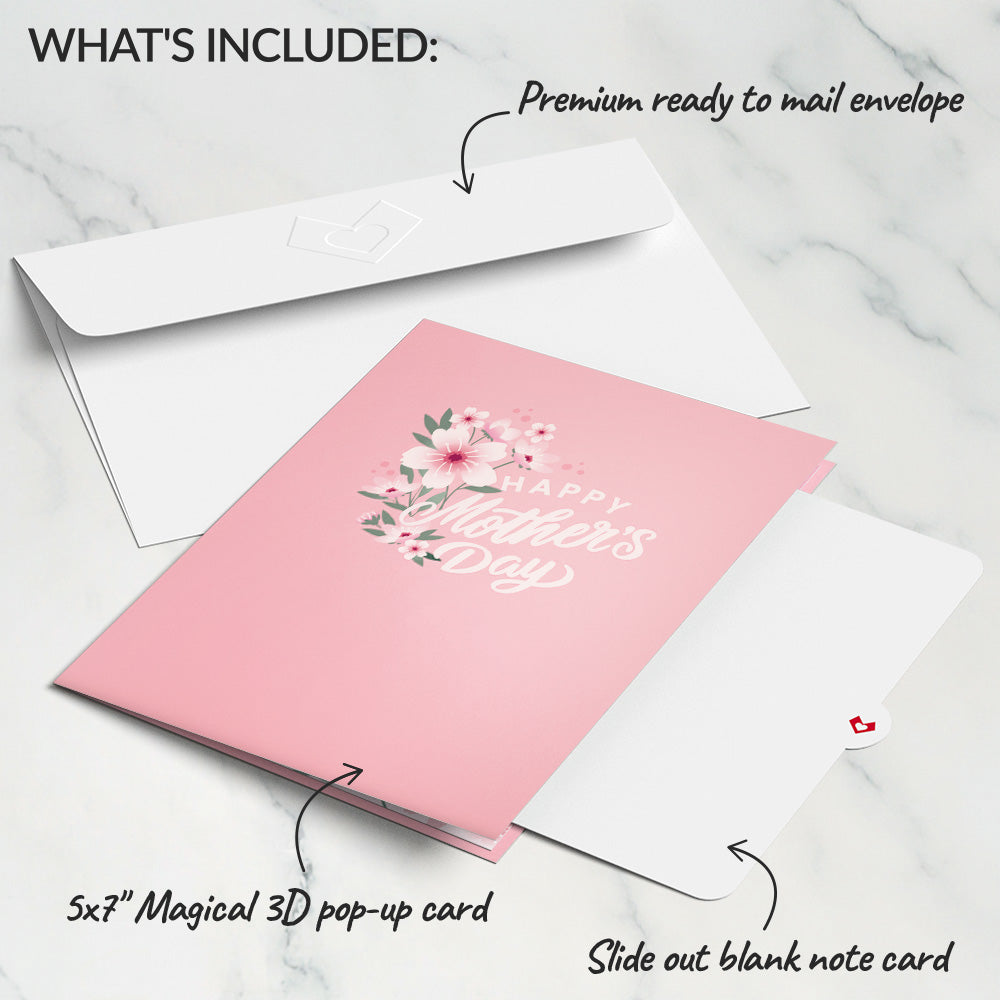 Mother's Day Cherry Blossom Pop-Up Card、mySite、solidvoid
