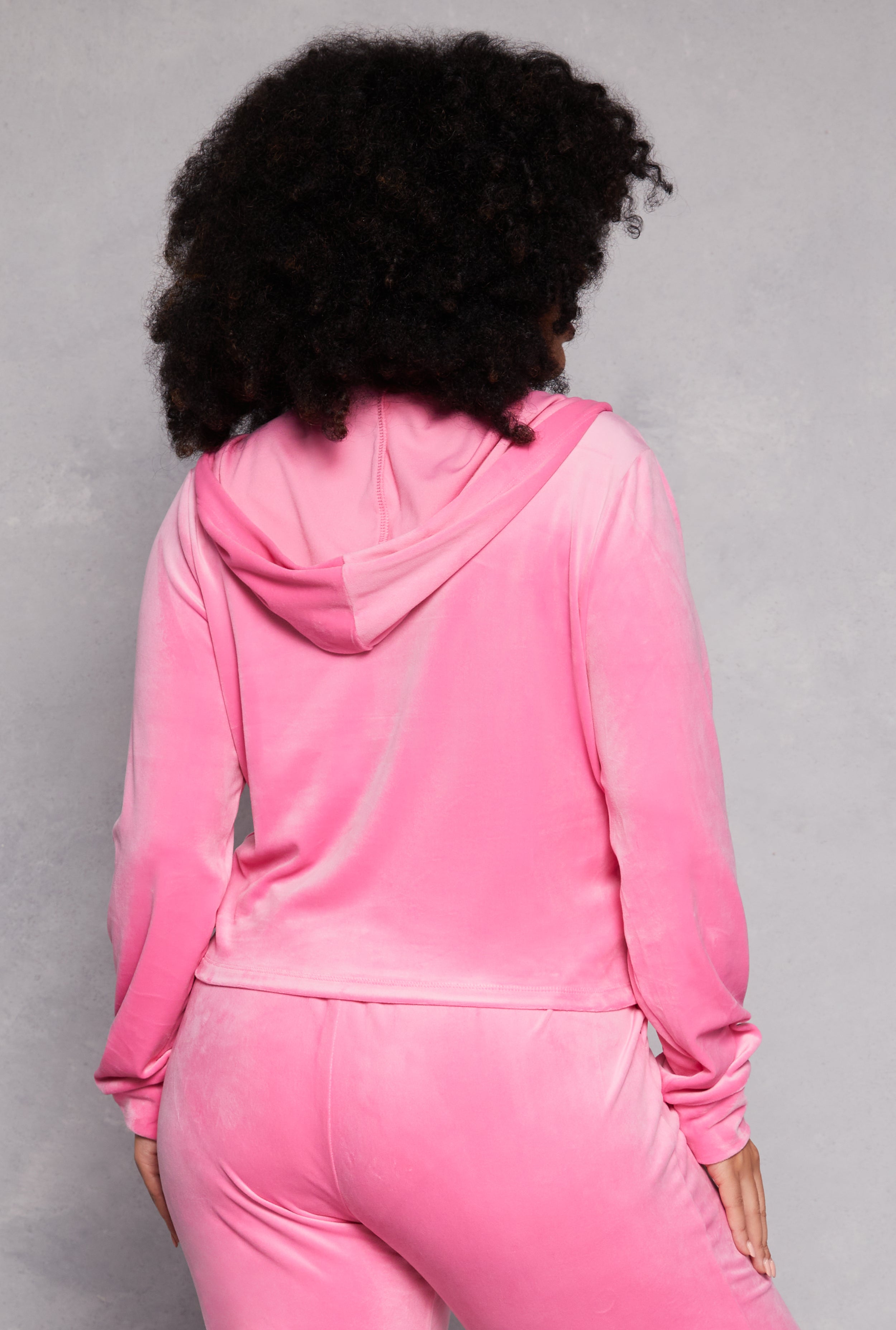 Plus Size Iris Velour Hooded Sweatshirt、mySite、camillekostekn