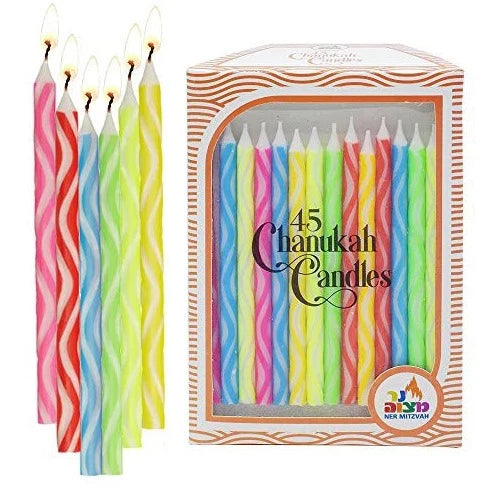 Wavey Two-Tone Dripless Hanukkah Candles、mySite、topwebapps