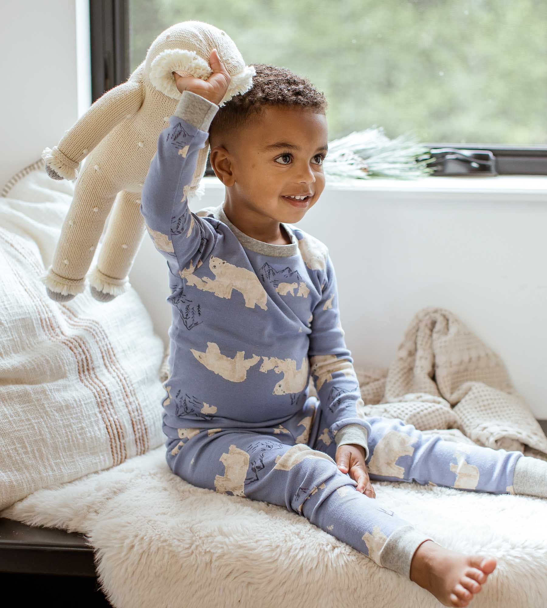 Polar Mountain Organic Cotton Boy Pajamas、mySite、g9winljtr