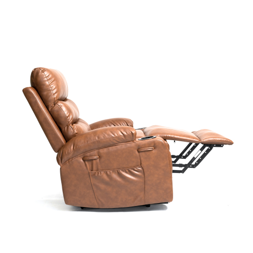 21"seat width,large size Electric Power Lift Recliner Chair Sofa for Elderly, 8 point vibration Massage and lumber heat, Remote Control, Side Pockets and Cup Holders, cozy fabric, overstuffed arm pu、、casual