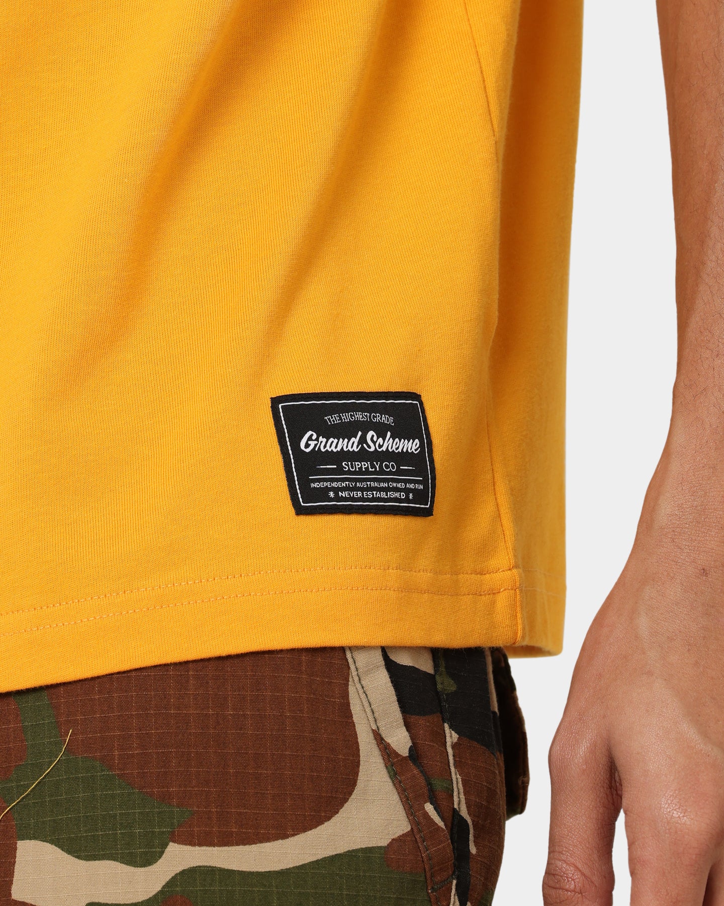 Grand Scheme Pocket T-Shirt Yellow、mySite、zt4zffjzw