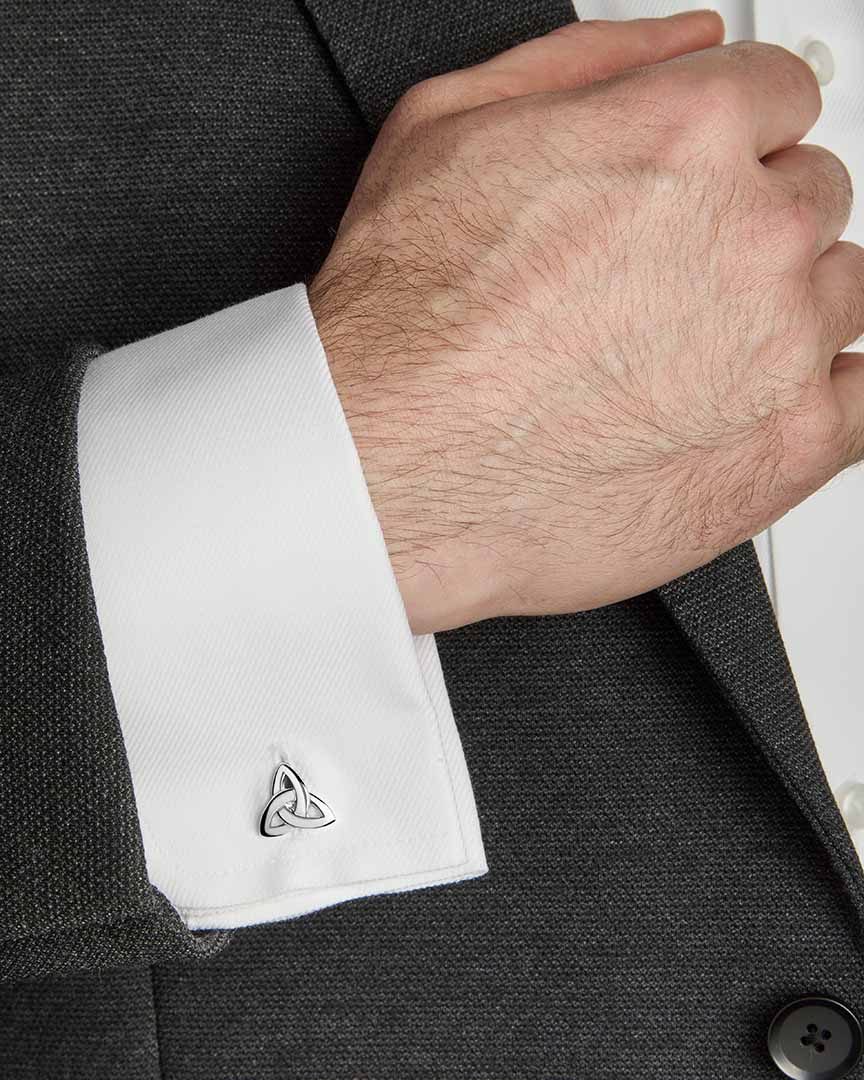  Silver Trinity Knot Cufflinks