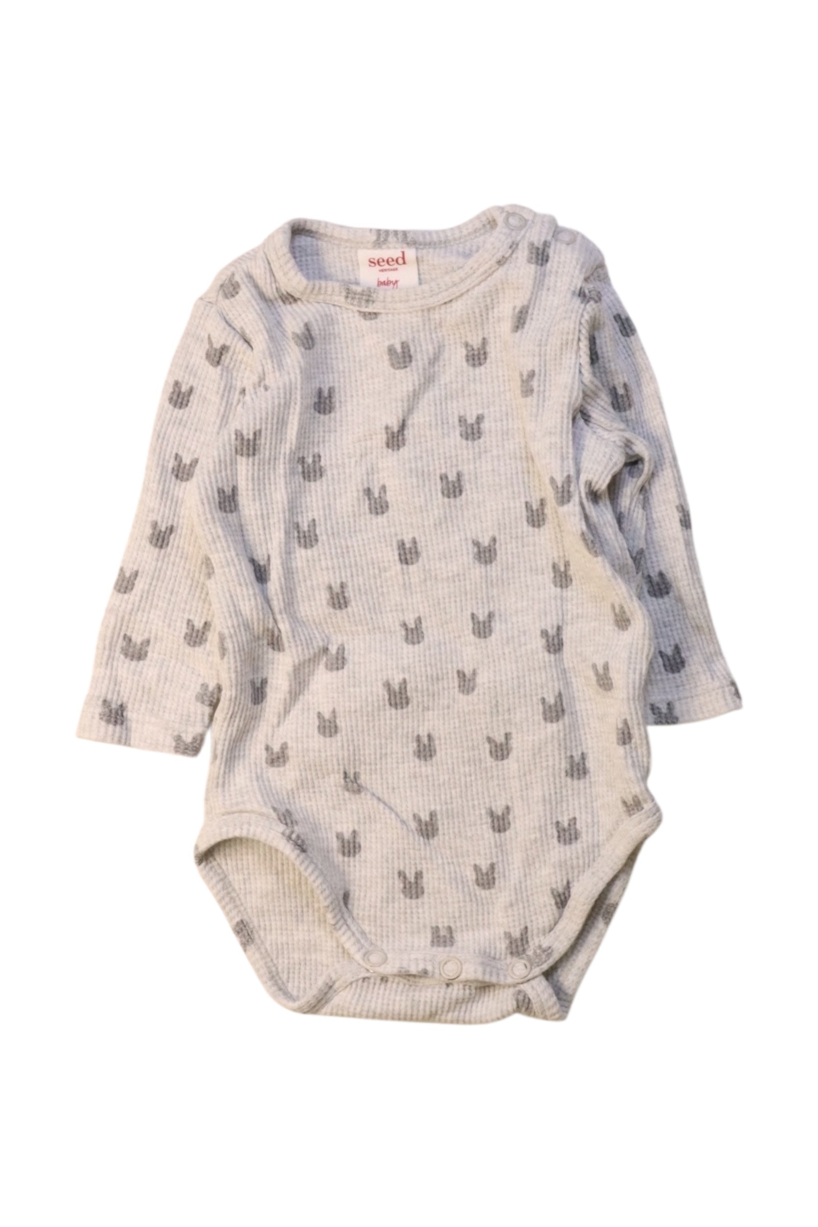 Seed Long Sleeve Animal Print Bodysuit 0-3M、mySite、g9winljtr