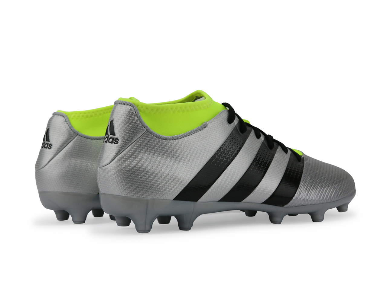 adidas Men's ACE 16.3 Primemesh FG/AG Silver Metalic/Core Black/Solar Yellow、mySite、noshort