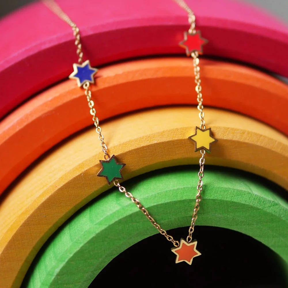 Rainbow Star of David Necklace、mySite、topwebapps