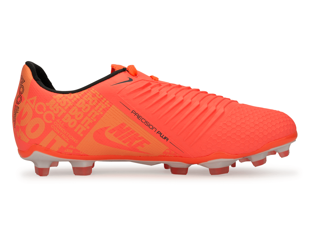 Nike Kids PhantomVNM Elite FG Bright Mango/White/Orange Pulse、mySite、noshort