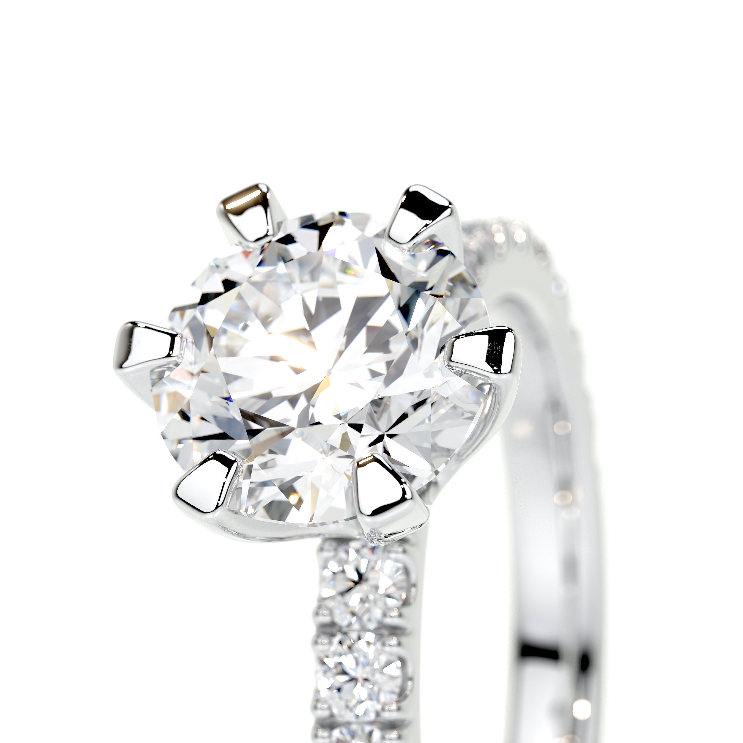 Veronica Lab Grown Diamond Ring -14K White Gold (RTS)、mySite、hinf8tx79