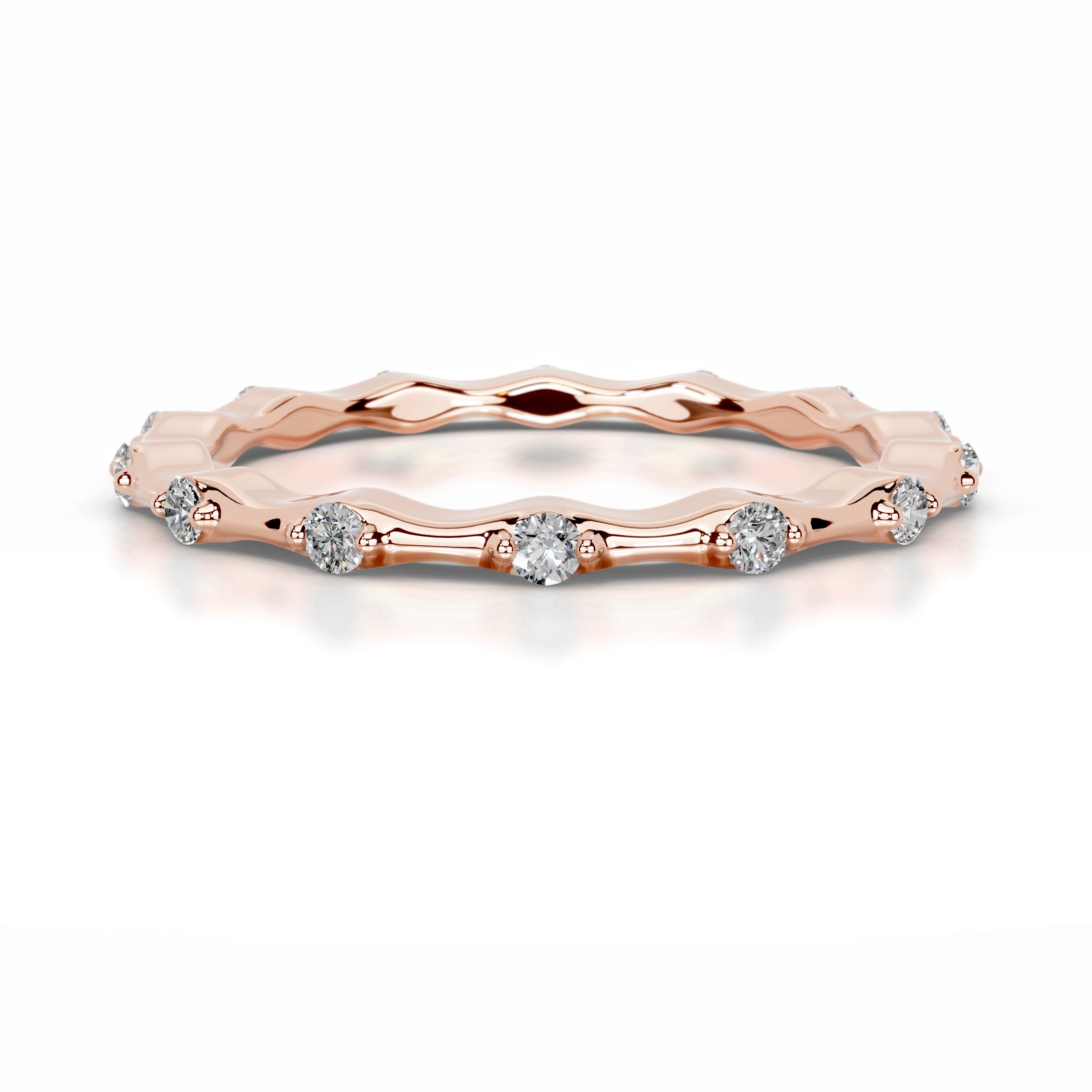 McKay Diamond Wedding band - 14K Rose Gold、mySite、hinf8tx79