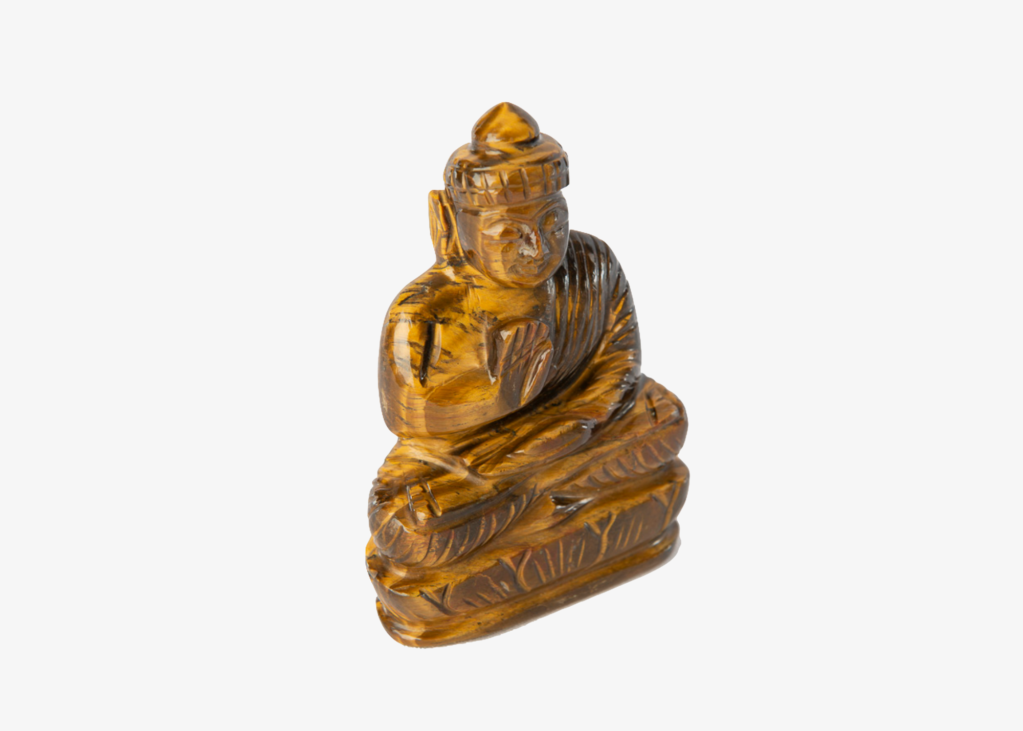 Sitting Buddha - Tiger Eye (Small, 11cm)、mySite、topwebapps